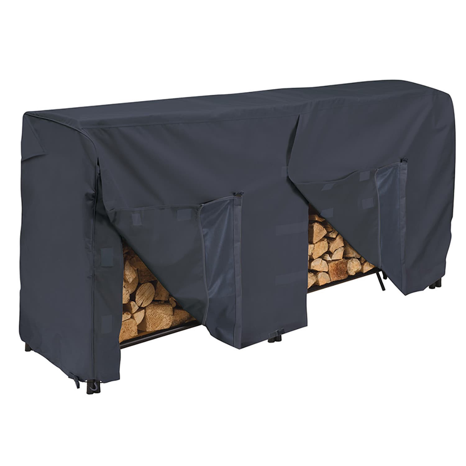 slide 1 of 5, Style Selections 98-in L x 26-in W x 44-in H Polyester Firewood Cover, 1 ct