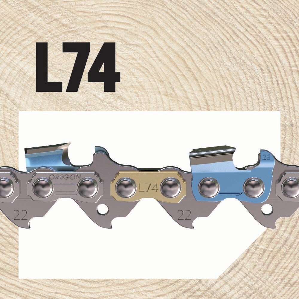 slide 6 of 6, Oregon L74 74 Link Replacement Chainsaw Chain For 18-in , 0.063-in Gauge , .325-in Pitch, 1 ct