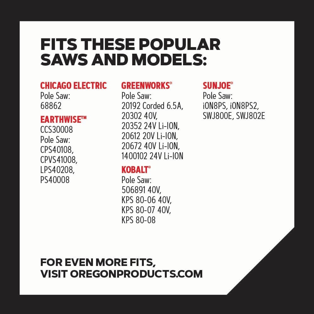 slide 4 of 6, Oregon S33 33 Link Replacement Chainsaw Chain For 8-in , 0.05-in Gauge , 3/8-in Pitch, 1 ct