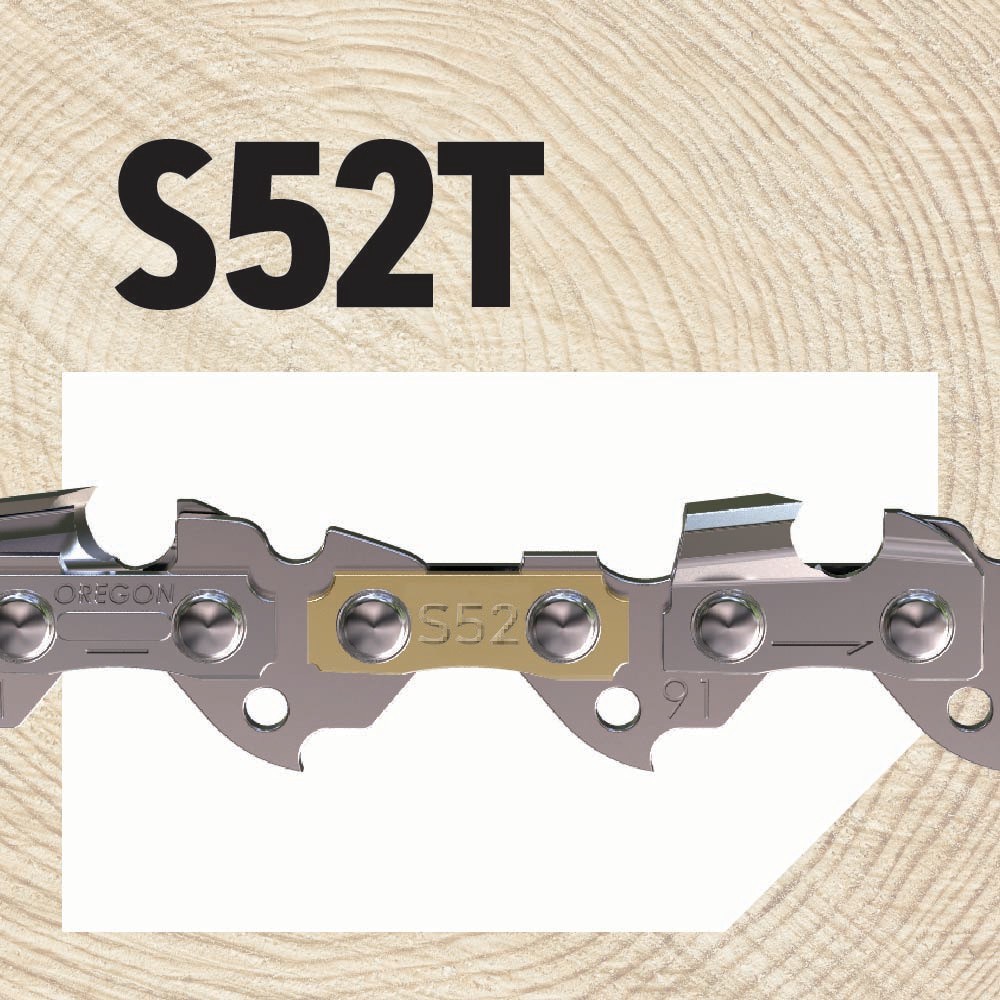slide 6 of 6, Oregon S52T 2 -Pack 52 Link Replacement Chainsaw Chain For 14-in , 0.05-in Gauge , 3/8-in Pitch, 1 ct