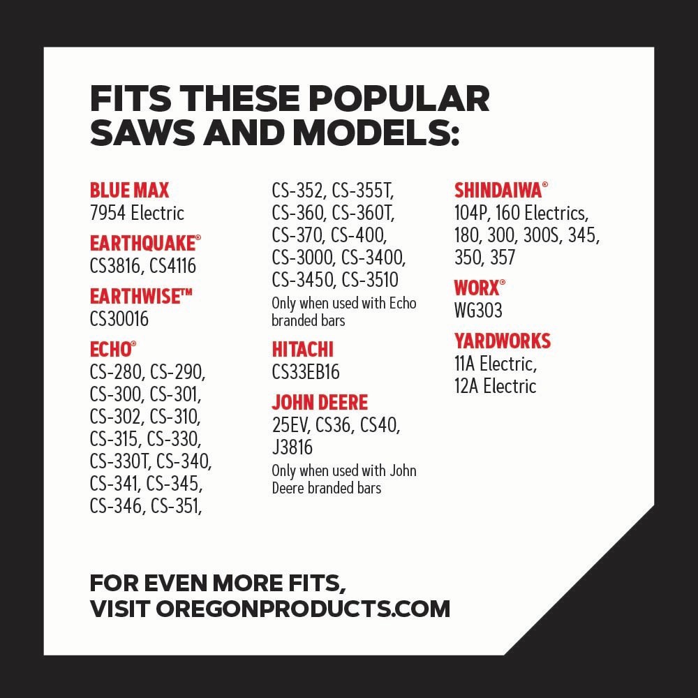 slide 4 of 6, Oregon S57 57 Link Replacement Chainsaw Chain For 16-in , 0.05-in Gauge , 3/8-in Pitch, 1 ct
