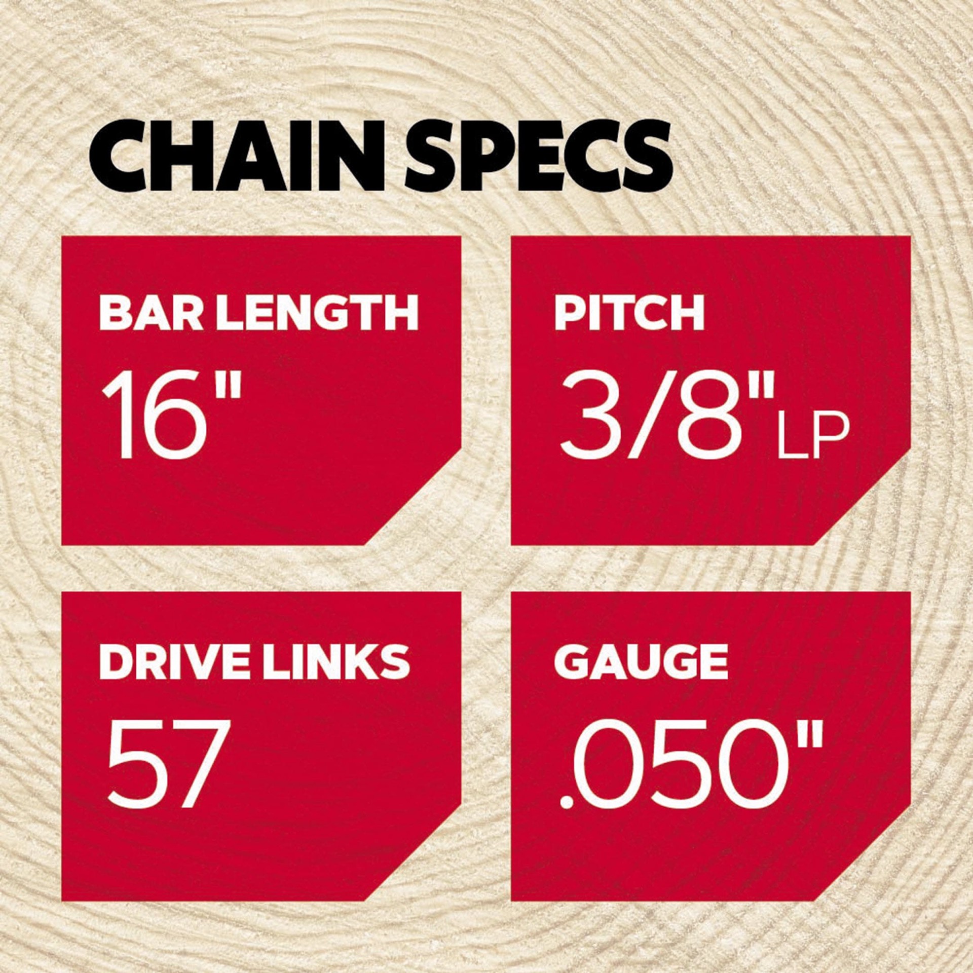 slide 2 of 6, Oregon S57 57 Link Replacement Chainsaw Chain For 16-in , 0.05-in Gauge , 3/8-in Pitch, 1 ct
