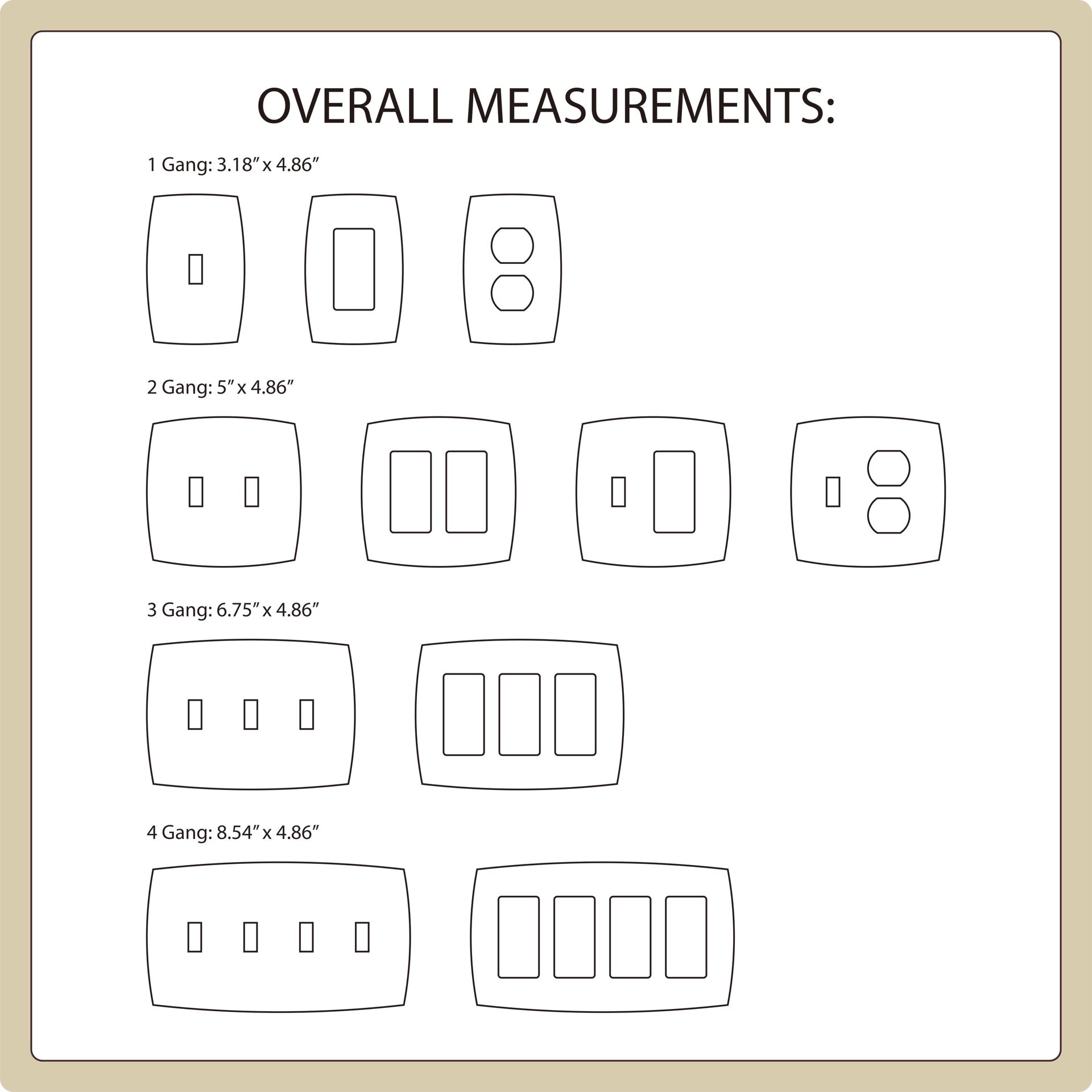slide 2 of 2, allen + roth Winslow 3 -Gang Brushed nickel Zinc Indoor Toggle Wall Plate, 1 ct