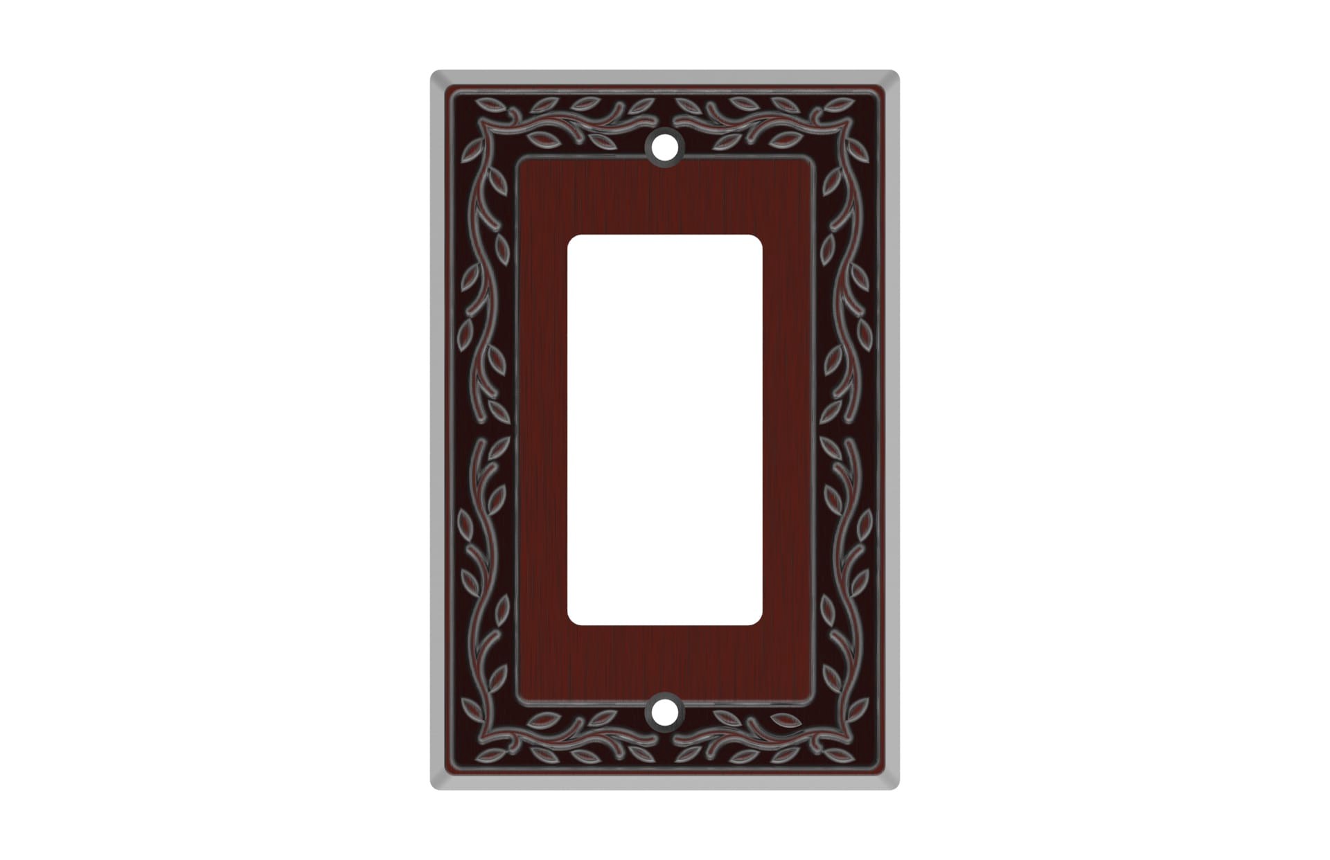 slide 1 of 2, allen + roth Coverlyn 1 -Gang Oil rubbed bronze Zinc Indoor Decorator Wall Plate, 1 ct