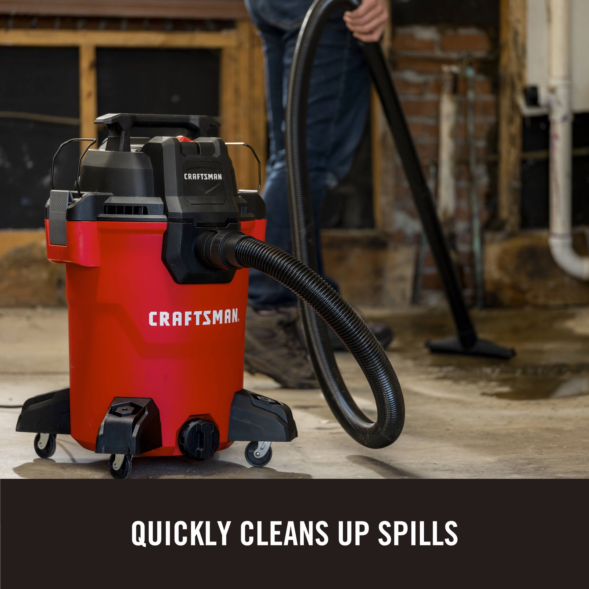 slide 5 of 6, CRAFTSMAN 8-Gallon 3.5 HP Corded Wet/Dry Shop Vacuum with Accessories Included, 1 ct