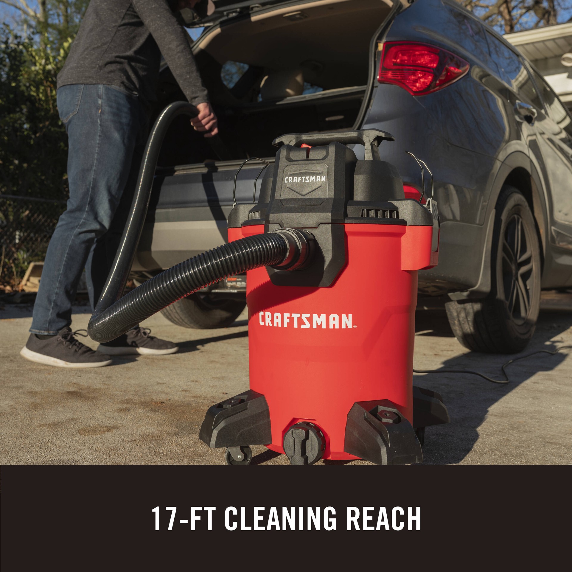 slide 6 of 6, CRAFTSMAN 8-Gallon 3.5 HP Corded Wet/Dry Shop Vacuum with Accessories Included, 1 ct