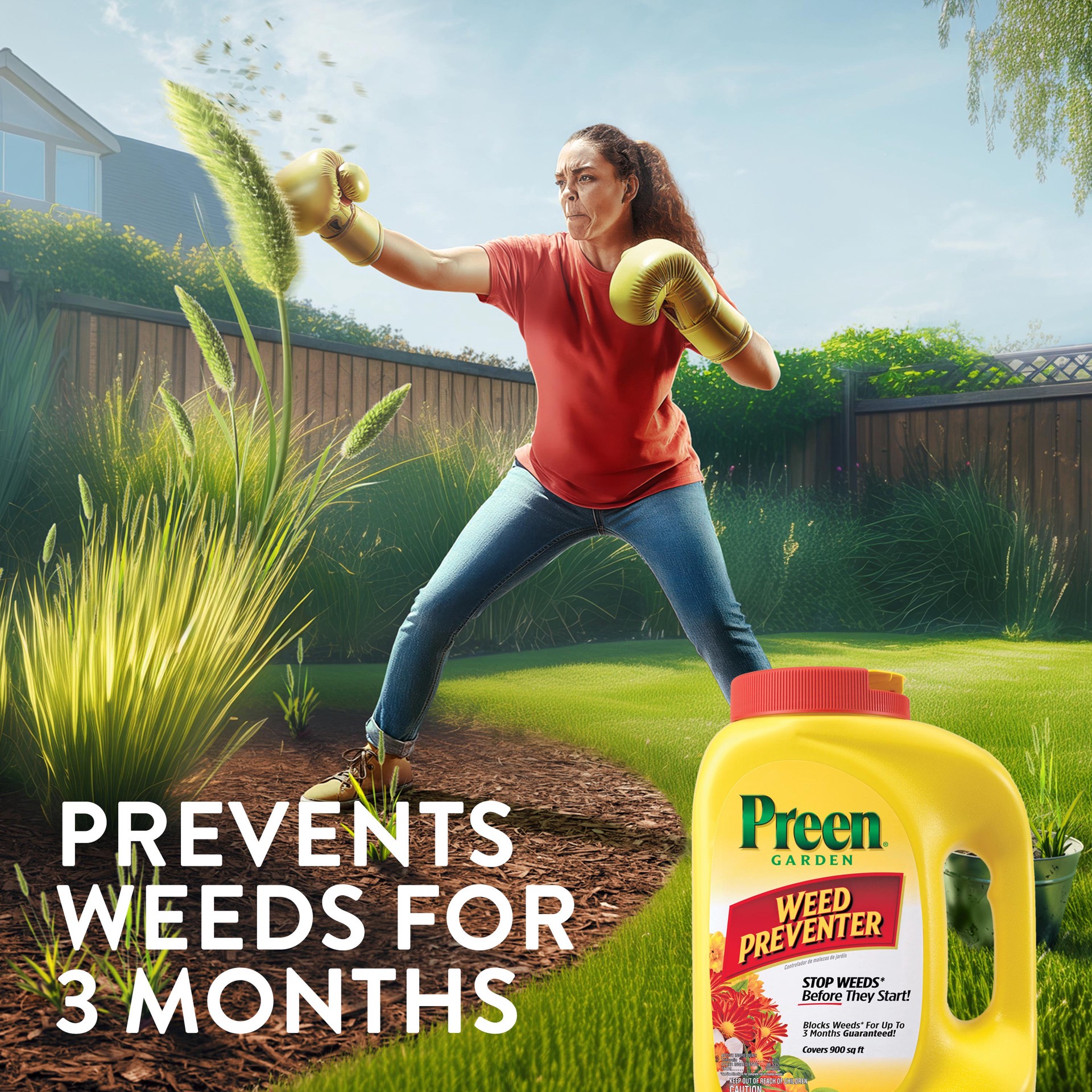 slide 3 of 6, Preen Garden Weed Preventer 16-lbs. 2560-sq ft Pre-Emergent Herbicide, 1 ct