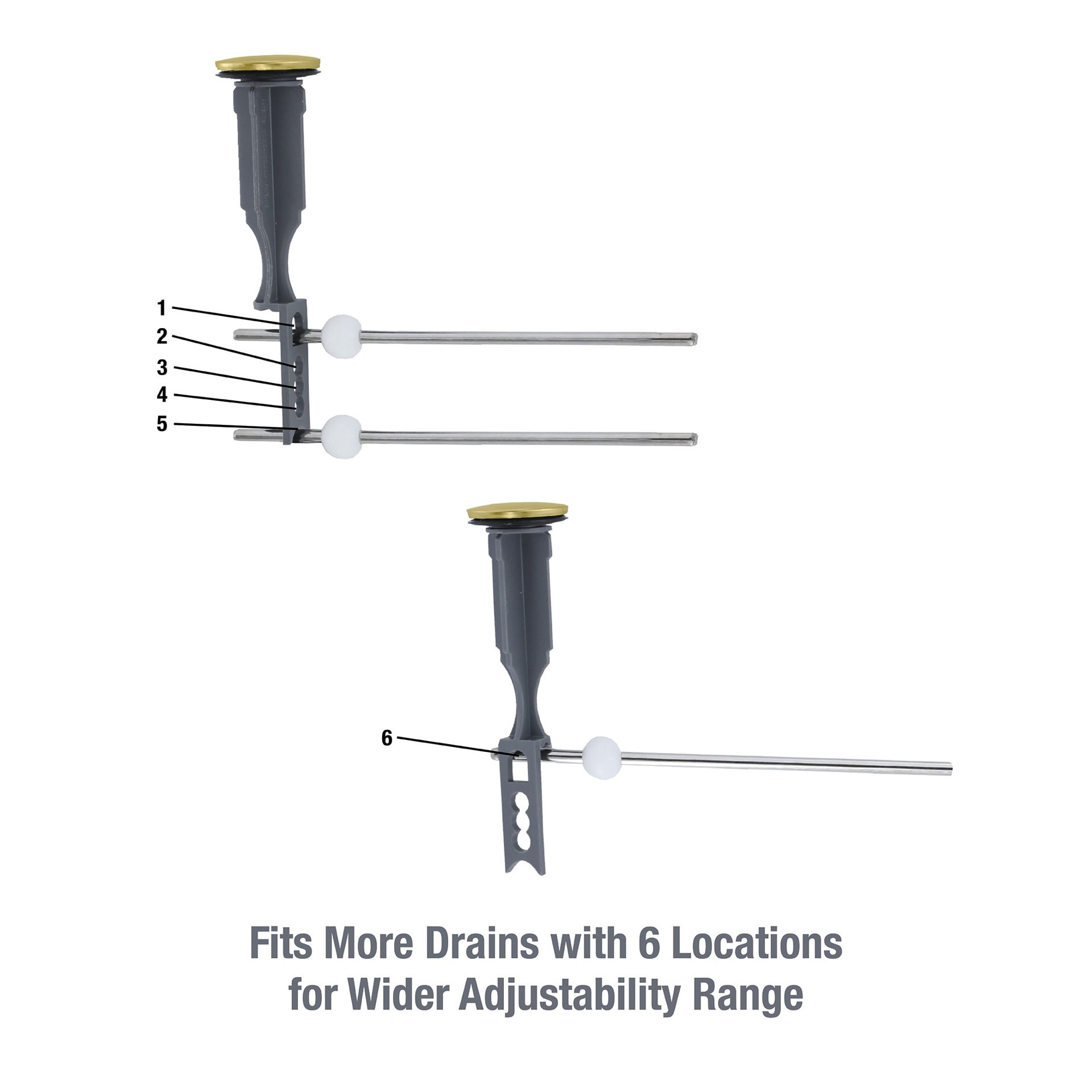 slide 3 of 6, Danco Polished Brass Bathroom Sink stopper, 1 ct