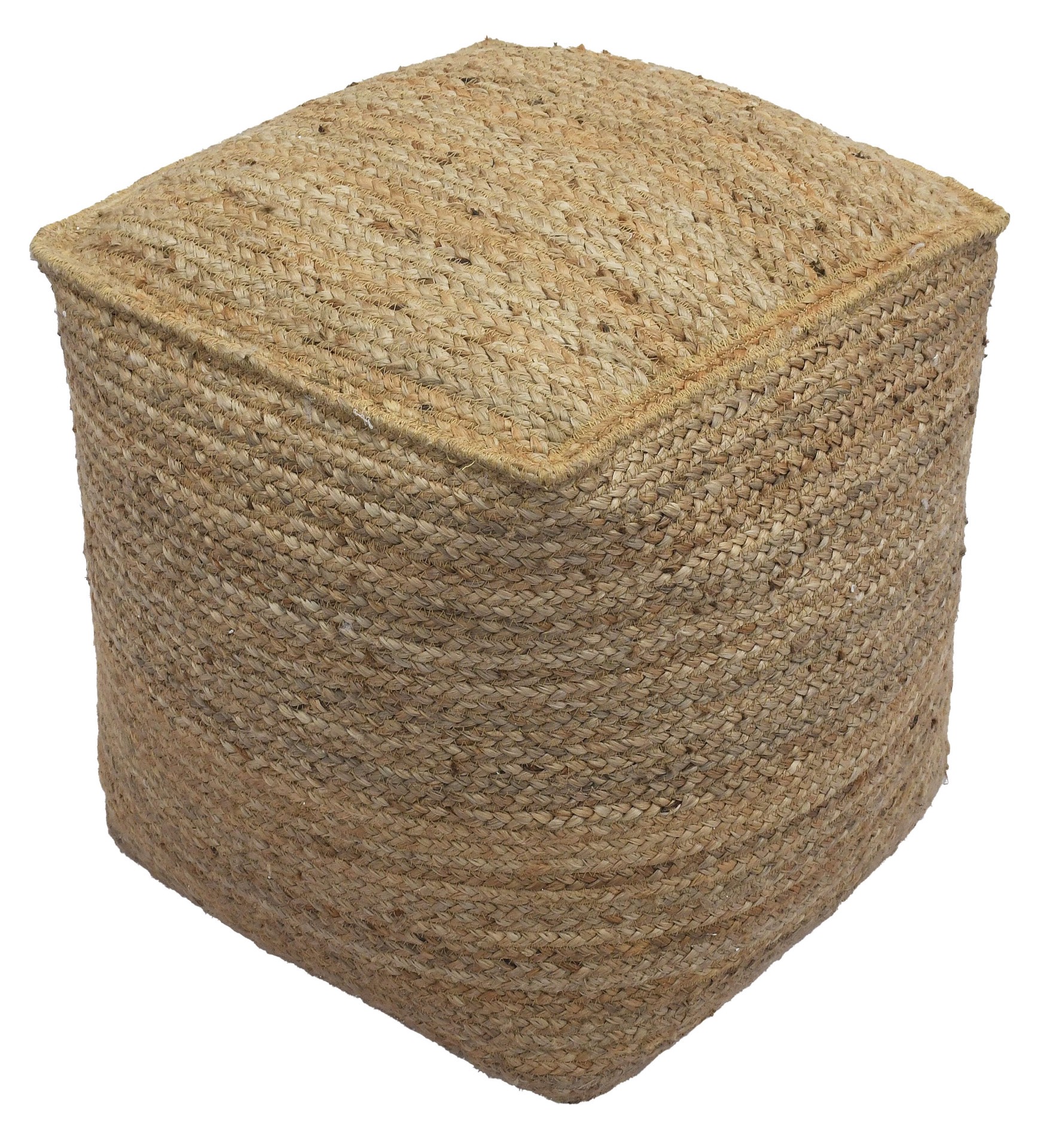 slide 5 of 6, allen + roth Coastal Natural Jute Pouf Ottoman, 1 ct