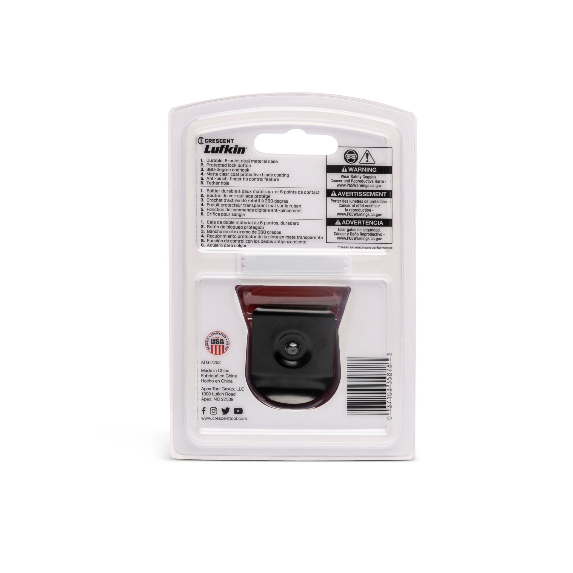 slide 3 of 6, Crescent Lufkin Control 25-ft Magnetic Tape Measure, 1 ct