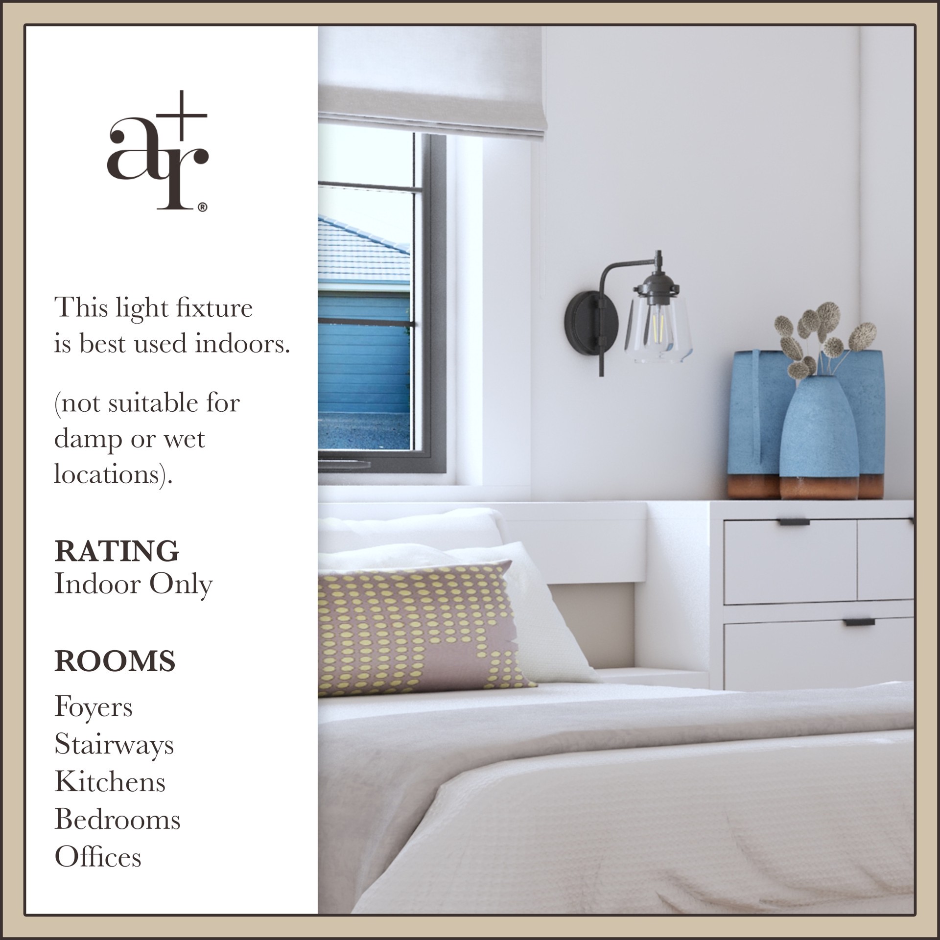 slide 5 of 6, allen + roth Mahoney 5-in W 1 -Light Satin Bronze Vintage Wall Sconce, 1 ct