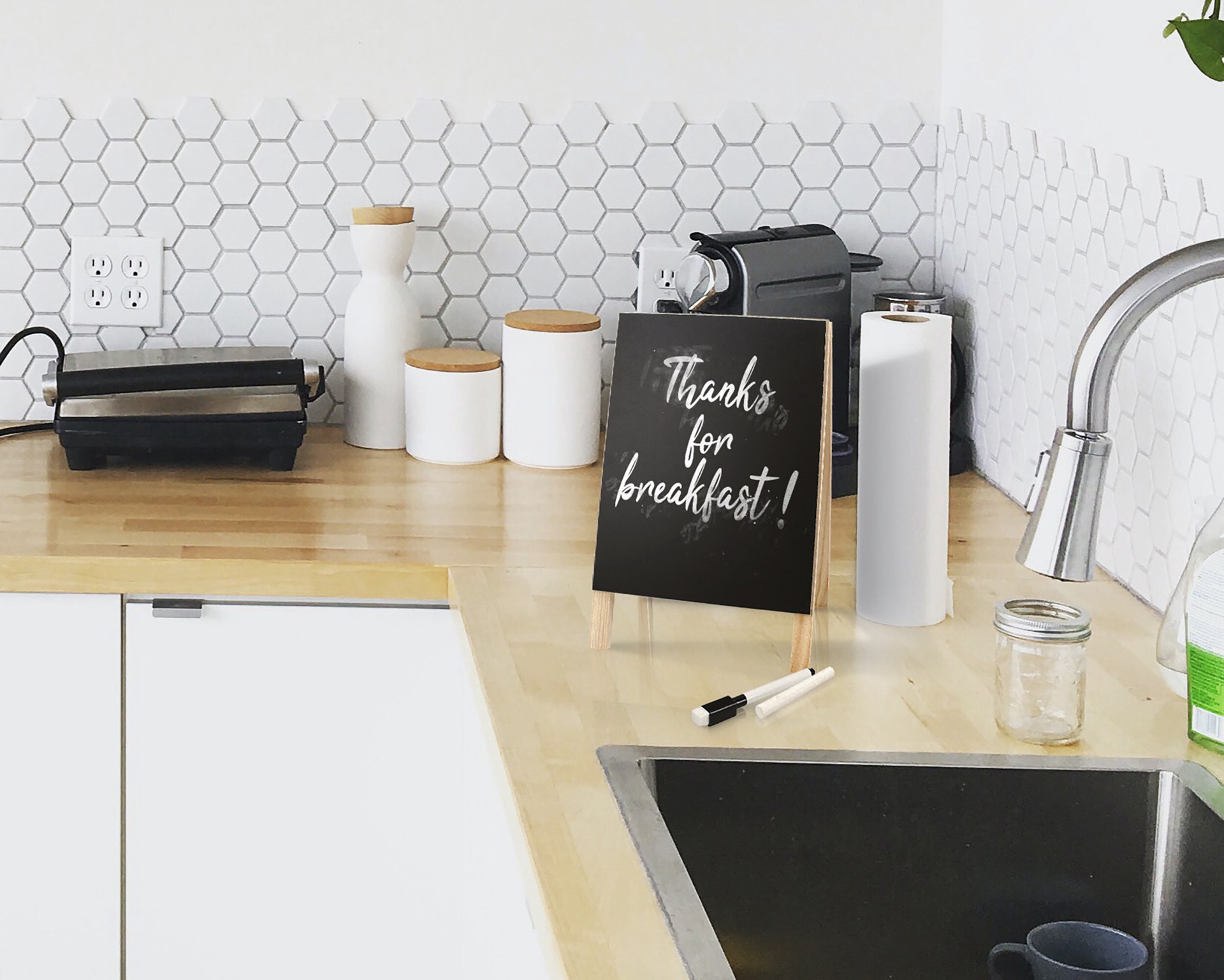 slide 3 of 6, Hampton Art Easel Black Acrylic Wood Rectangle 12-in, 1 ct