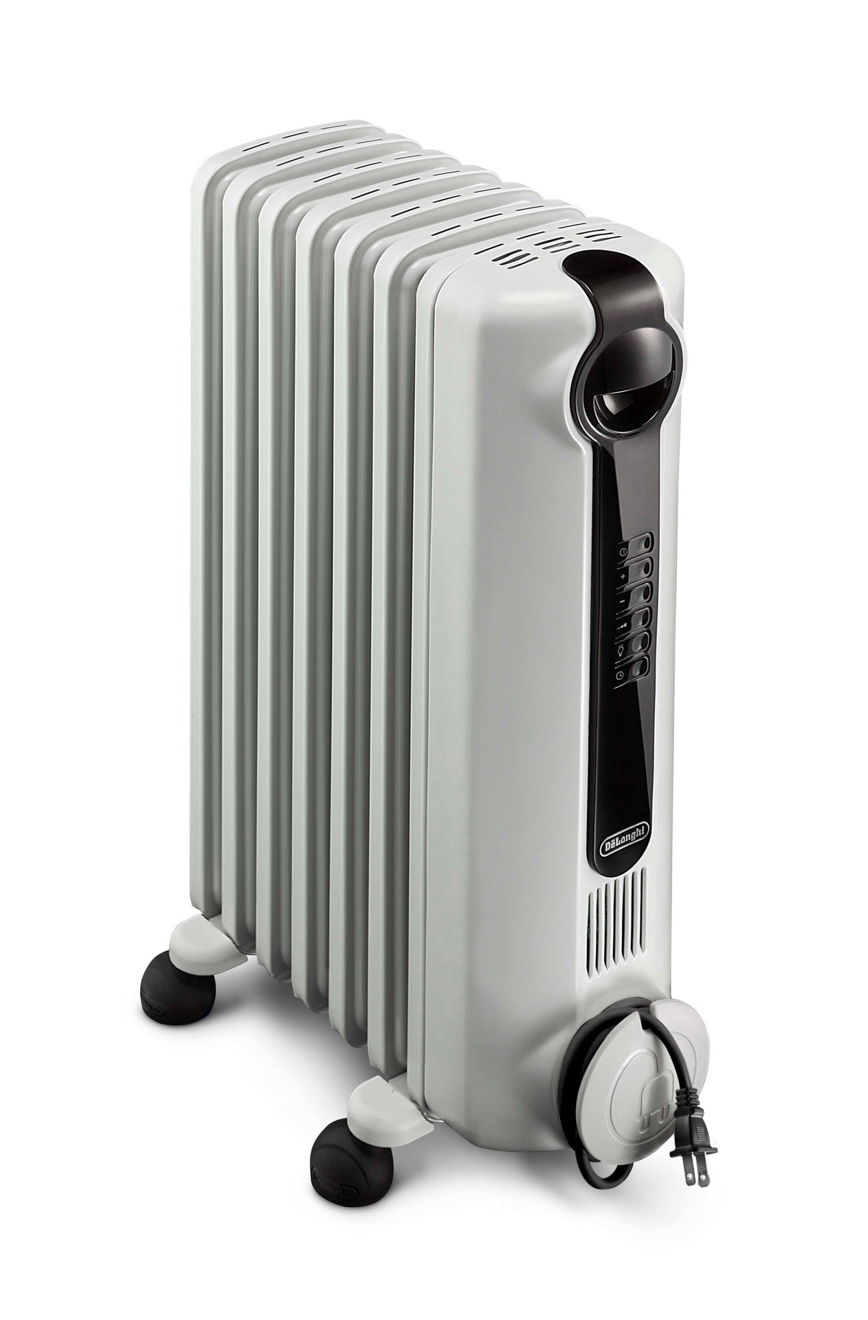 slide 6 of 6, DeLonghi Up to 1500-Watt Radiant Tower Indoor Electric Space Heater with Thermostat, 1 ct