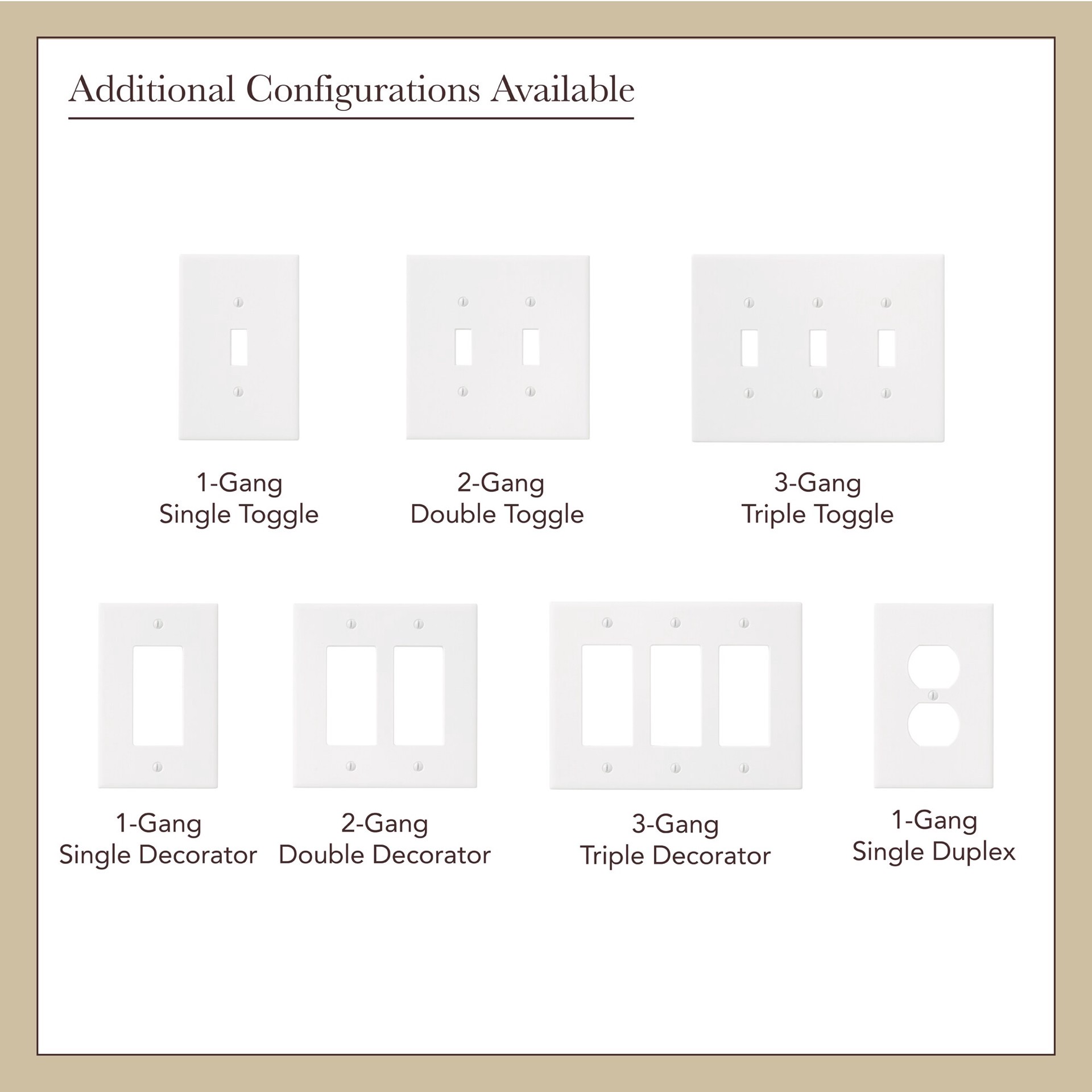 slide 3 of 6, allen + roth Subway 2 -Gang Standard Size White Polished Cast stone Indoor Decorator Wall Plate, 1 ct