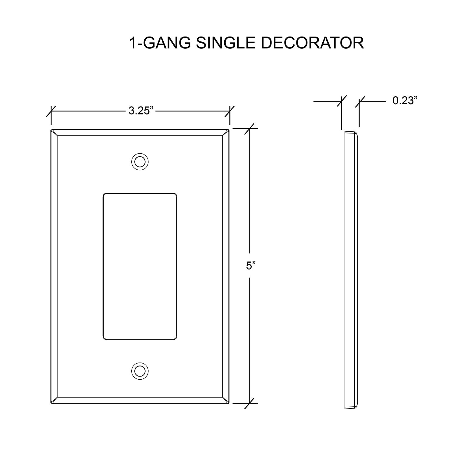 slide 6 of 6, allen + roth Subway 1 -Gang Standard Size White Polished Cast stone Indoor Decorator Wall Plate, 1 ct