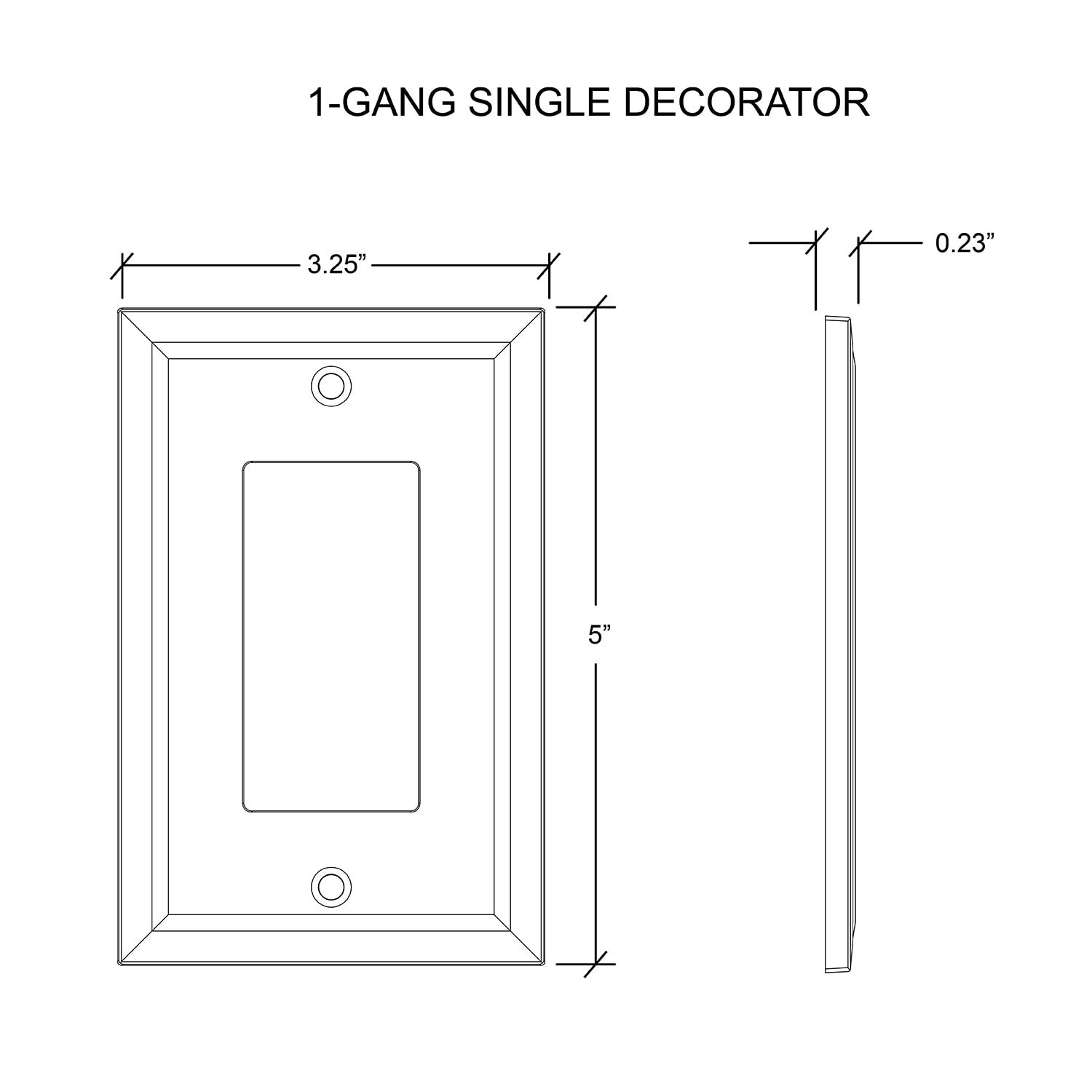 slide 6 of 6, allen + roth allen + roth 1 -Gang Standard Size Brushed Nickel Nickel Indoor Decorator Wall Plate, 1 ct