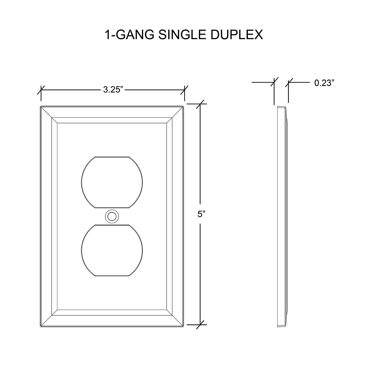 slide 6 of 6, allen + roth allen + roth 1 -Gang Standard Size Brushed Nickel Nickel Indoor Duplex Wall Plate, 1 ct