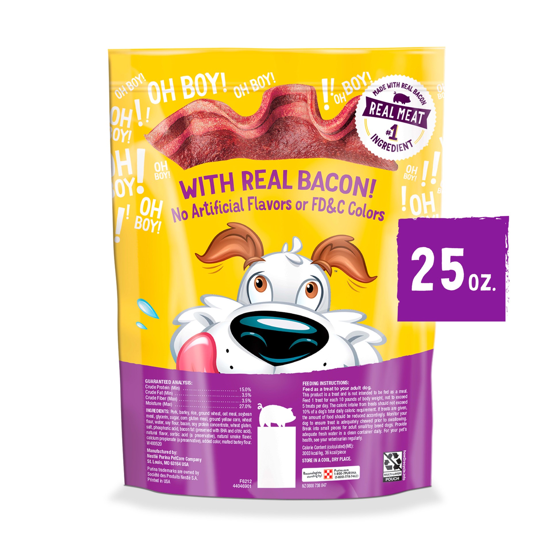 slide 6 of 6, Purina Snacks for Dog Bacon Flavor 25 Ounce(s), 1 ct