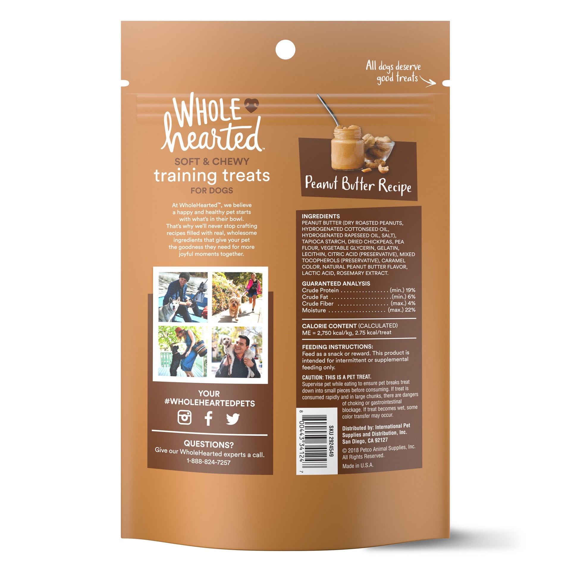 slide 2 of 5, WholeHearted Training treats for Dog Peanut butter Flavor 6 Ounce(s), 1 ct