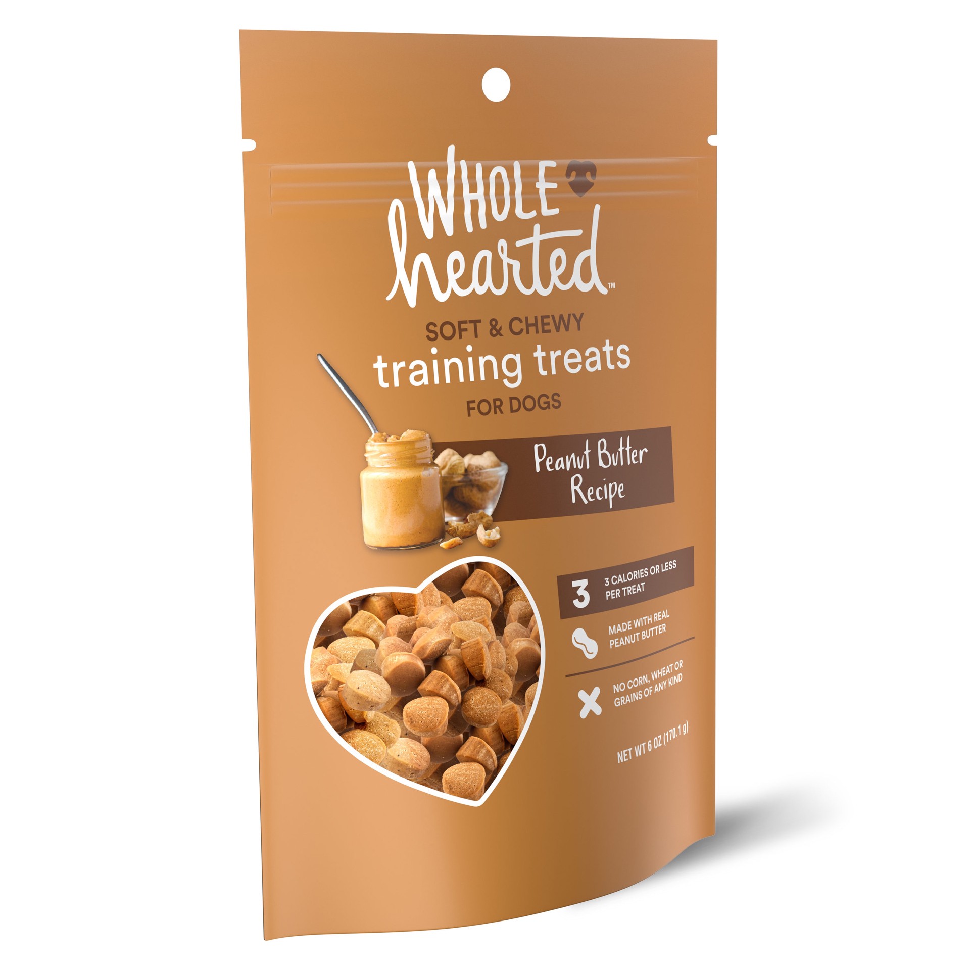 slide 3 of 5, WholeHearted Training treats for Dog Peanut butter Flavor 6 Ounce(s), 1 ct