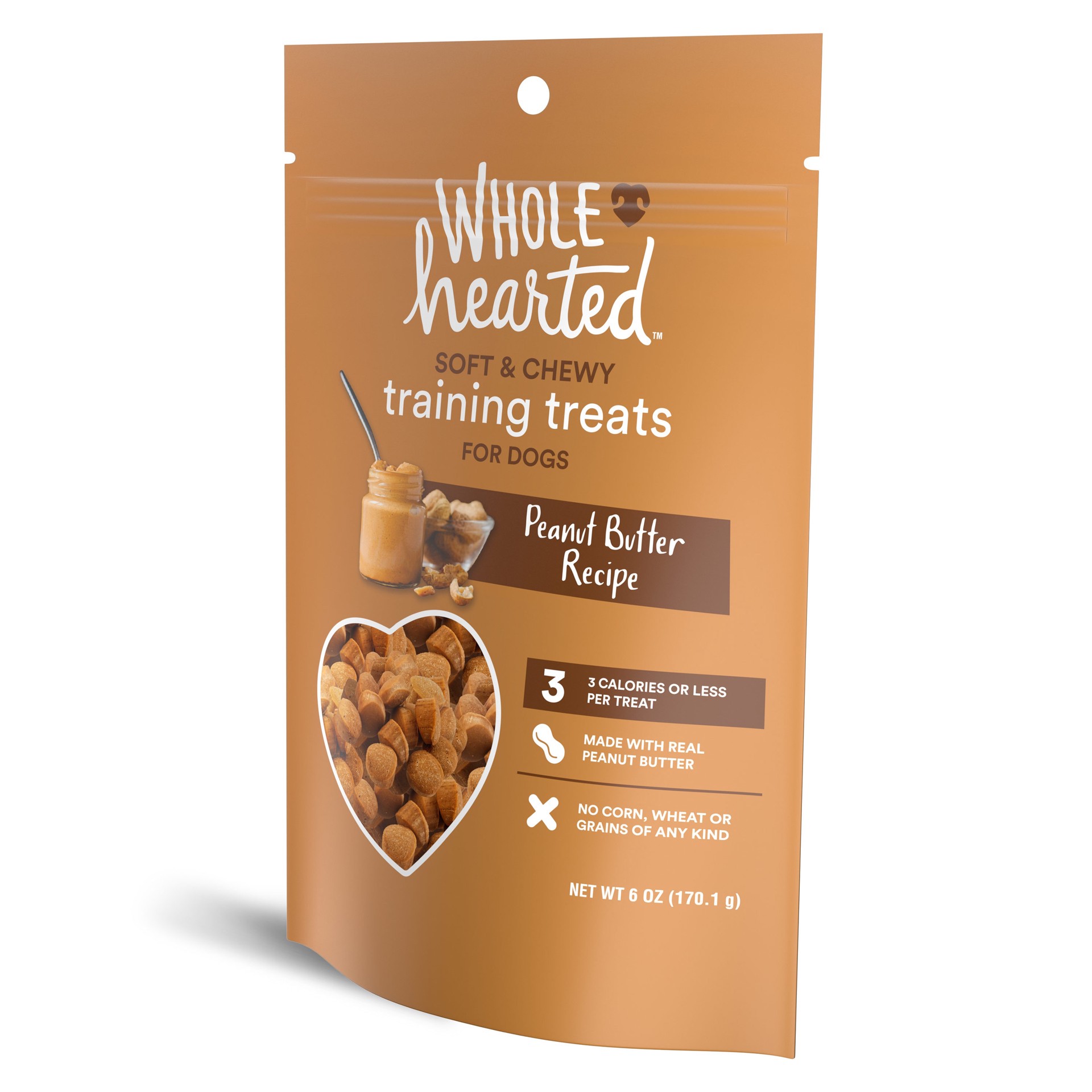 slide 4 of 5, WholeHearted Training treats for Dog Peanut butter Flavor 6 Ounce(s), 1 ct