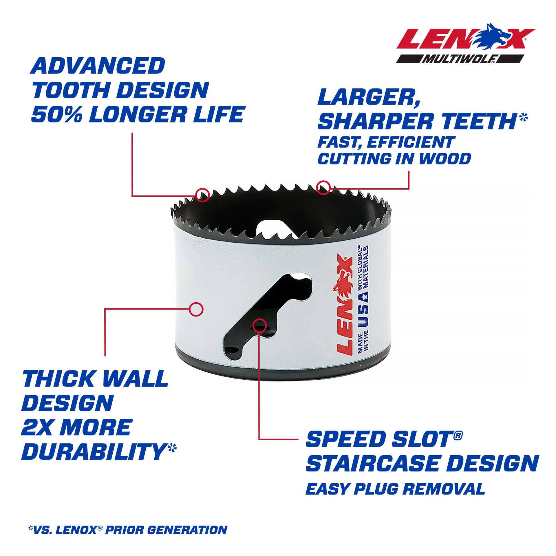 slide 2 of 5, LENOX 3-1/4-in Bi-metal Non-arbored Hole saw, 1 ct