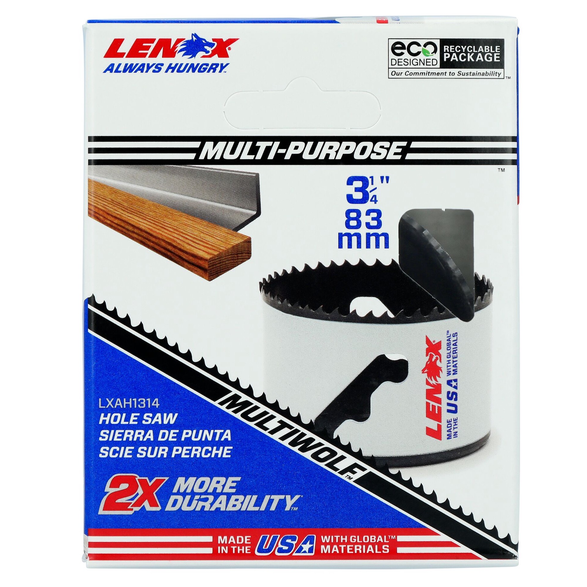 slide 4 of 5, LENOX 3-1/4-in Bi-metal Non-arbored Hole saw, 1 ct