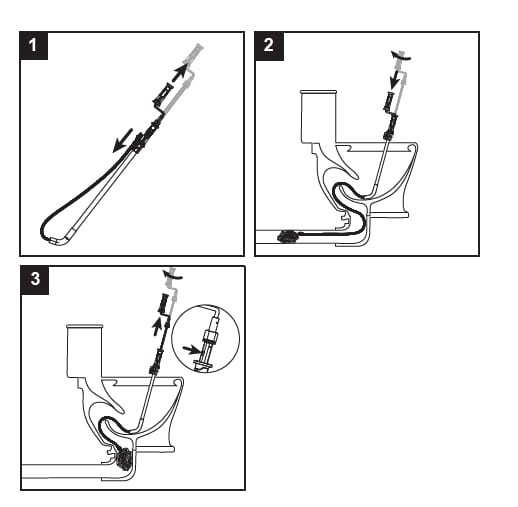 slide 5 of 6, Kobalt 1/2-in x 6-ft High carbon wire Hand auger for Toilet, 1 ct