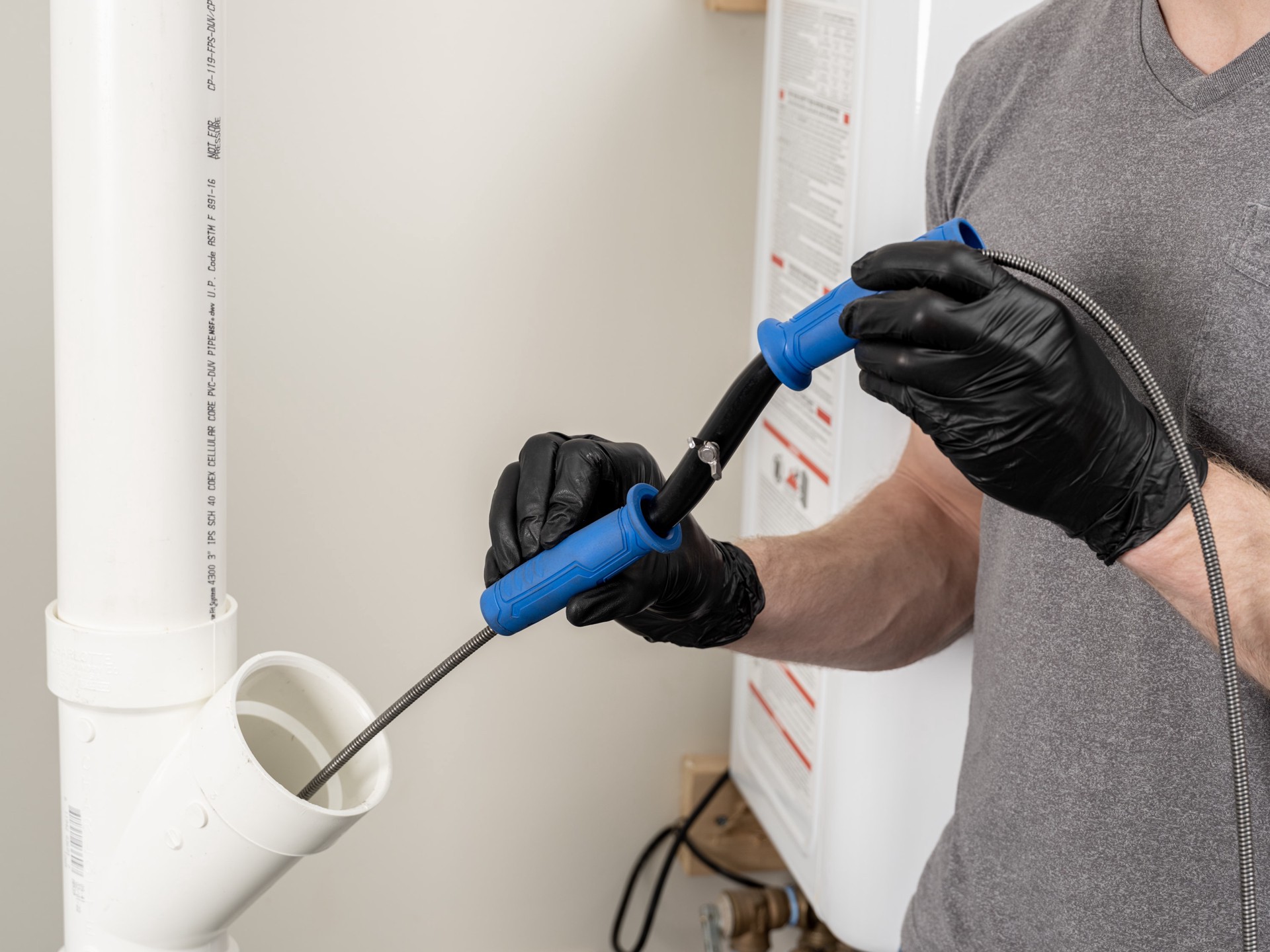 slide 6 of 6, Kobalt 3/8-in x 25-ft High carbon wire Hand auger for Drain, 1 ct