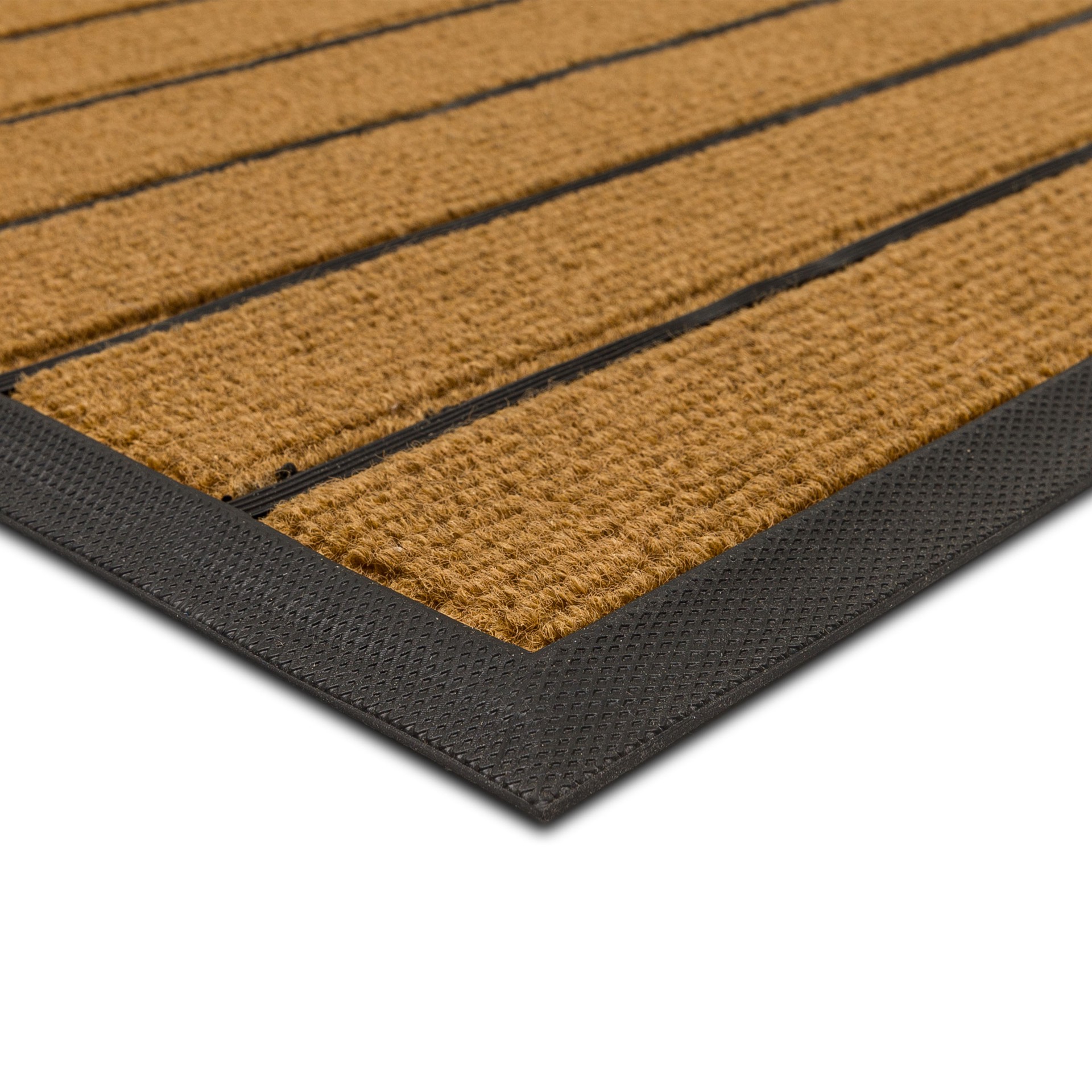 slide 2 of 6, Project Source 36-in x 24-in Brown Non-Slip Grip Indoor or outdoor Utility Mat, 1 ct