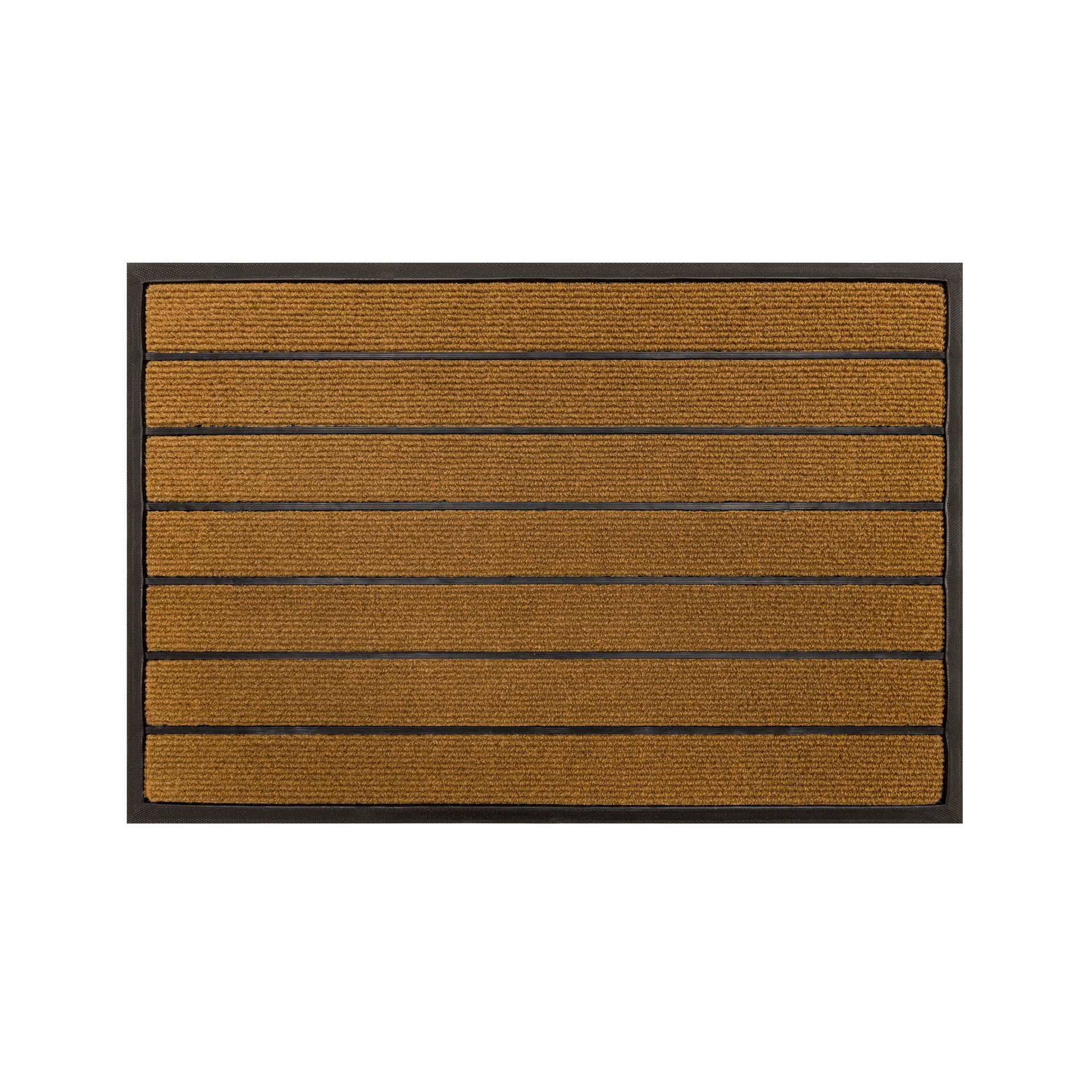 slide 4 of 6, Project Source 36-in x 24-in Brown Non-Slip Grip Indoor or outdoor Utility Mat, 1 ct