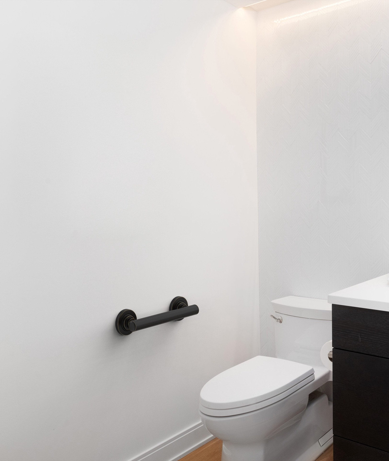 slide 2 of 6, allen + roth Townley 9-in Oil-rubbed bronze Wall mount ADA Compliant Grab Bar ( 500-lb Weight Capacity ), 1 ct