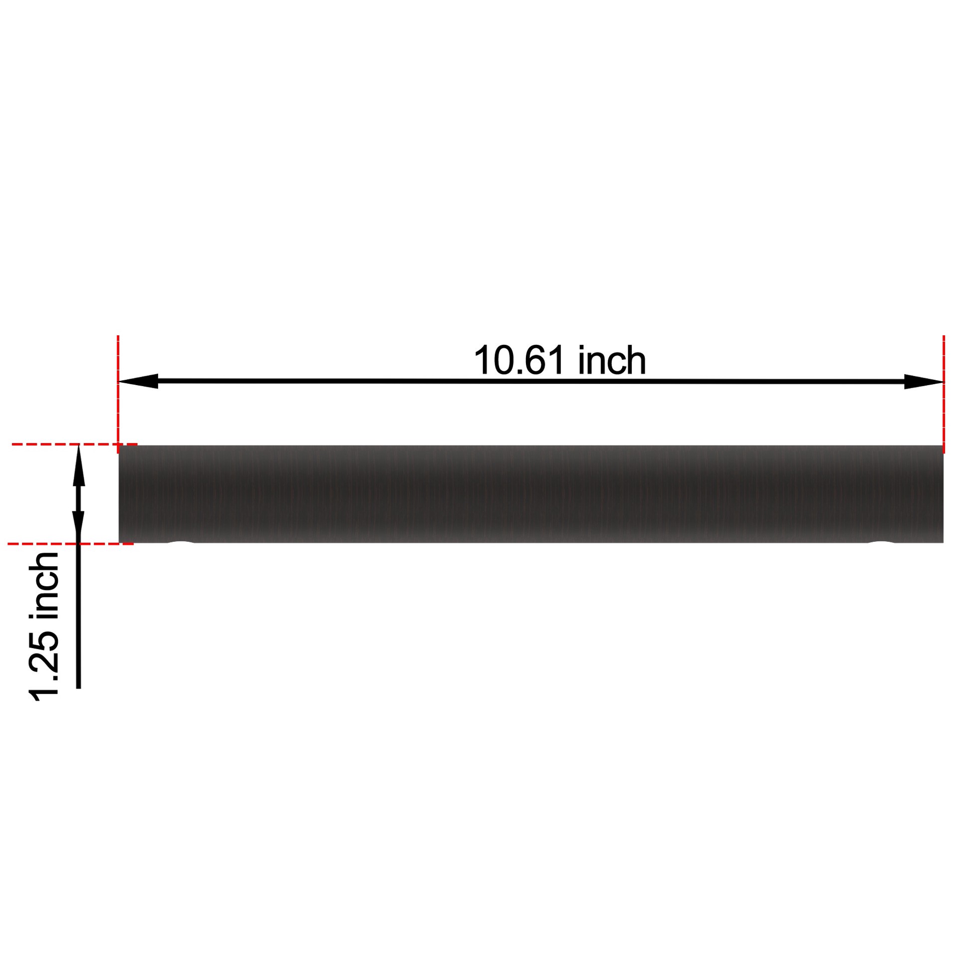 slide 4 of 6, allen + roth Townley 9-in Oil-rubbed bronze Wall mount ADA Compliant Grab Bar ( 500-lb Weight Capacity ), 1 ct