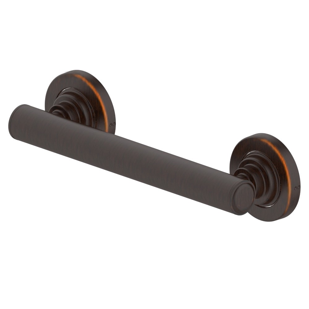 slide 1 of 6, allen + roth Townley 9-in Oil-rubbed bronze Wall mount ADA Compliant Grab Bar ( 500-lb Weight Capacity ), 1 ct