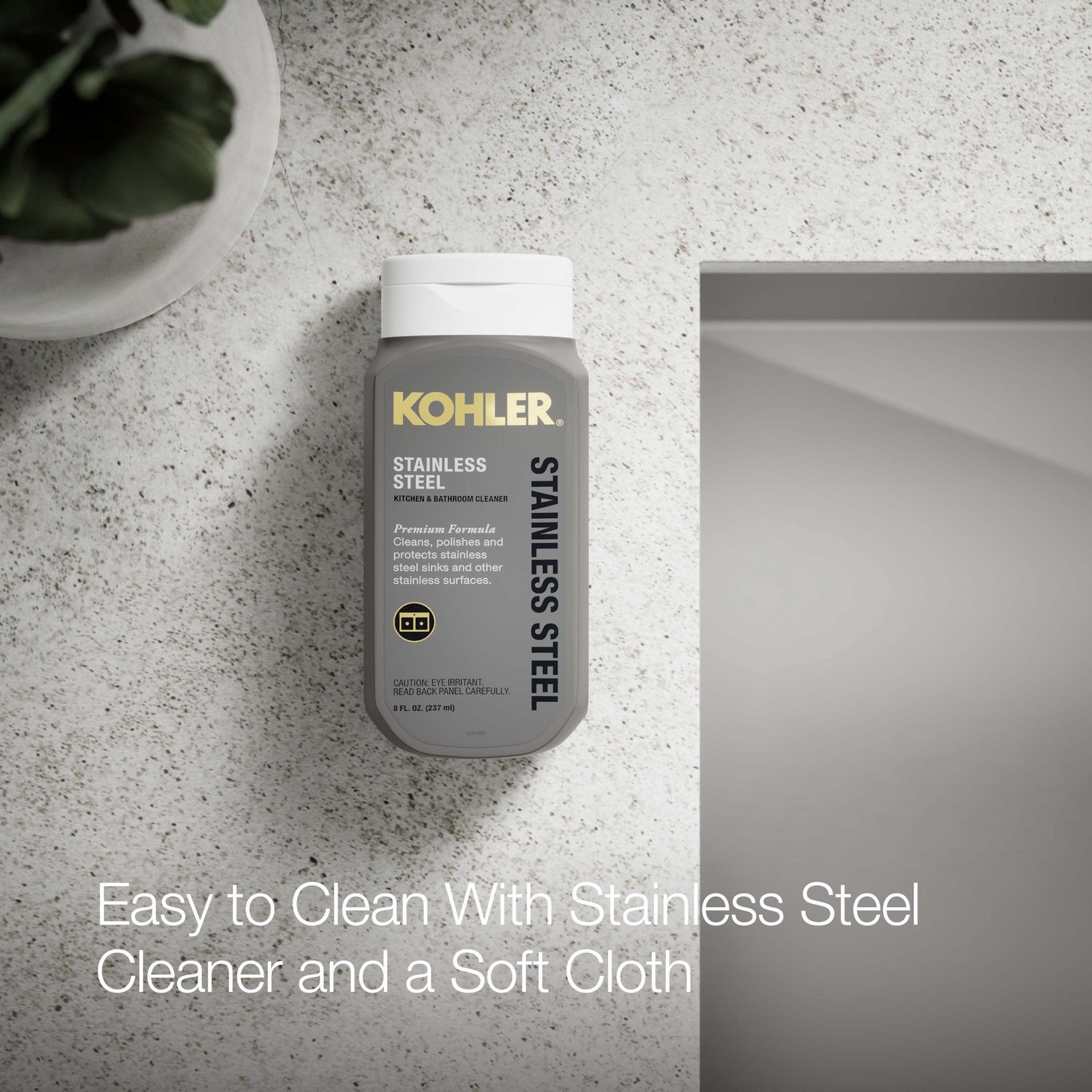 slide 5 of 6, KOHLER Decree Drop-in or undermount 33-in x 22-in Stainless steel Single bowl 18 -Gauge Kitchen Sink, 1 ct