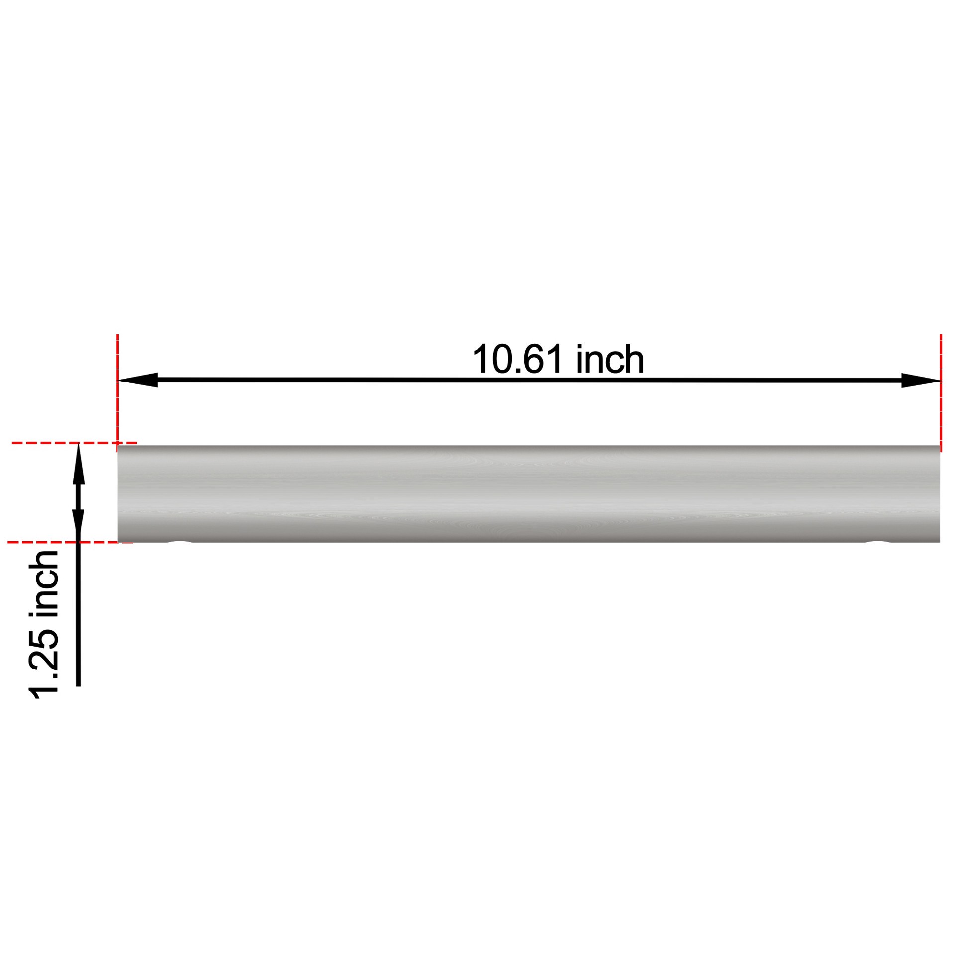 slide 4 of 6, allen + roth Townley 9-in Brushed nickel Wall mount ADA Compliant Grab Bar ( 500-lb Weight Capacity ), 1 ct
