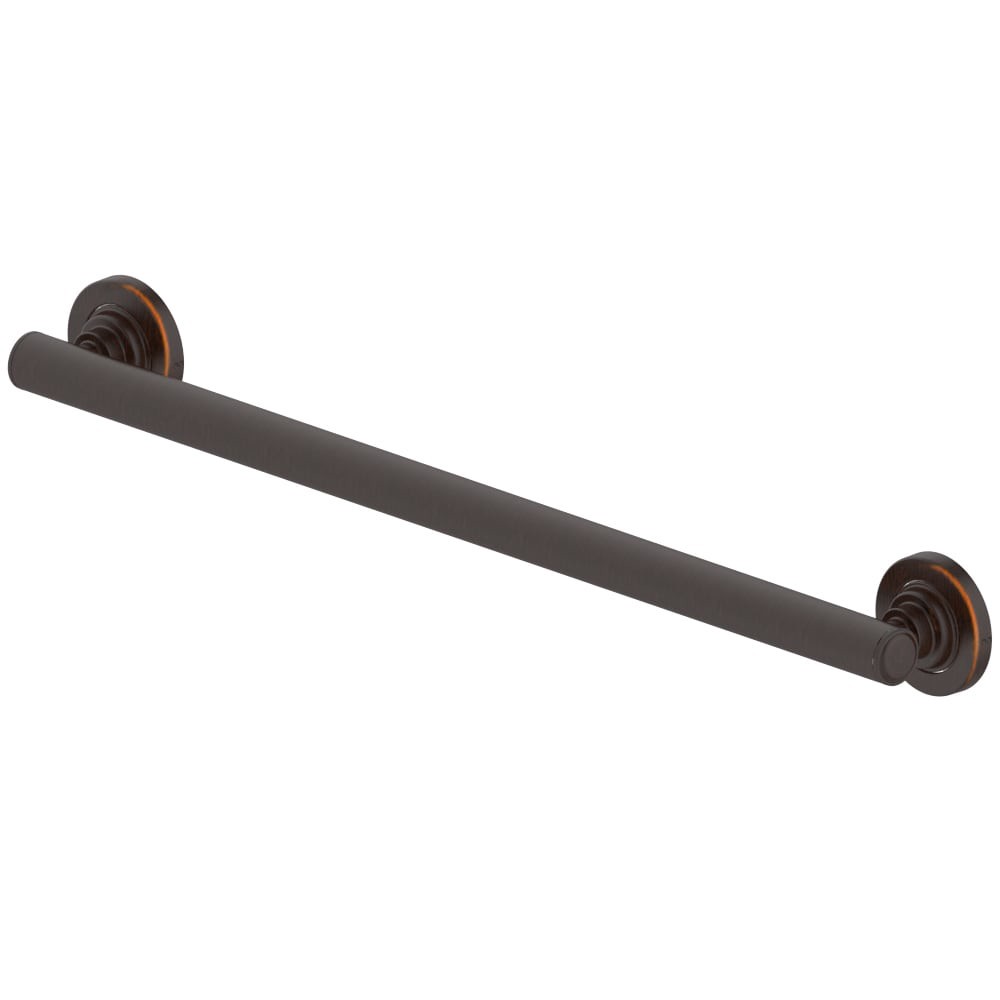slide 1 of 6, allen + roth Townley 24-in Oil Rubbed Bronze Wall mount ADA Compliant Grab Bar ( 500-lb Weight Capacity ), 1 ct