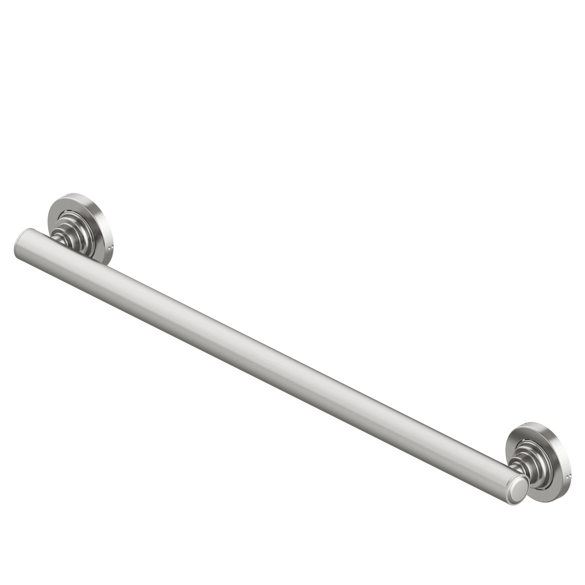 slide 6 of 6, allen + roth Townley 24-in Brushed nickel Wall mount ADA Compliant Grab Bar ( 500-lb Weight Capacity ), 1 ct