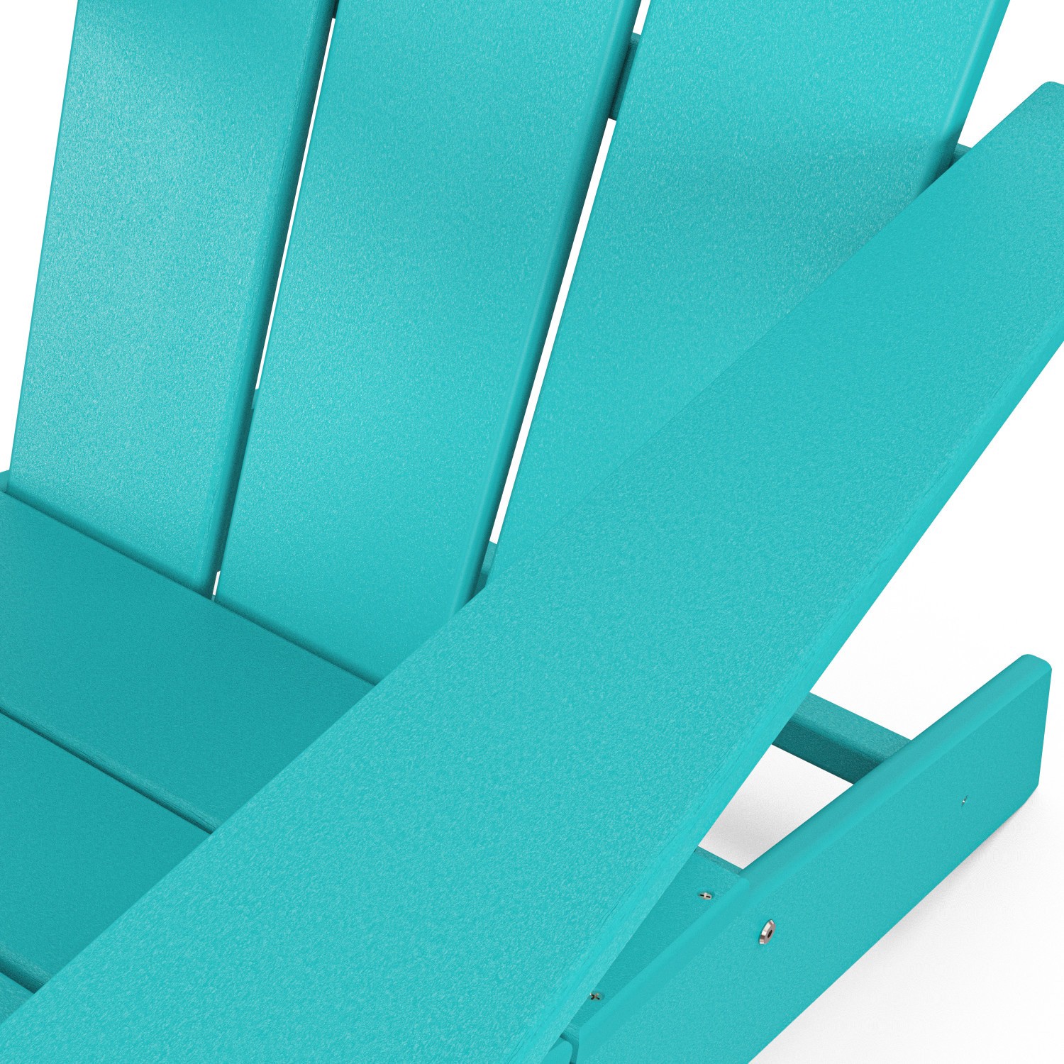 slide 6 of 6, allen + roth by POLYWOOD Oakport Aruba HDPE Frame Stationary Adirondack Chair with Slat Seat, 1 ct