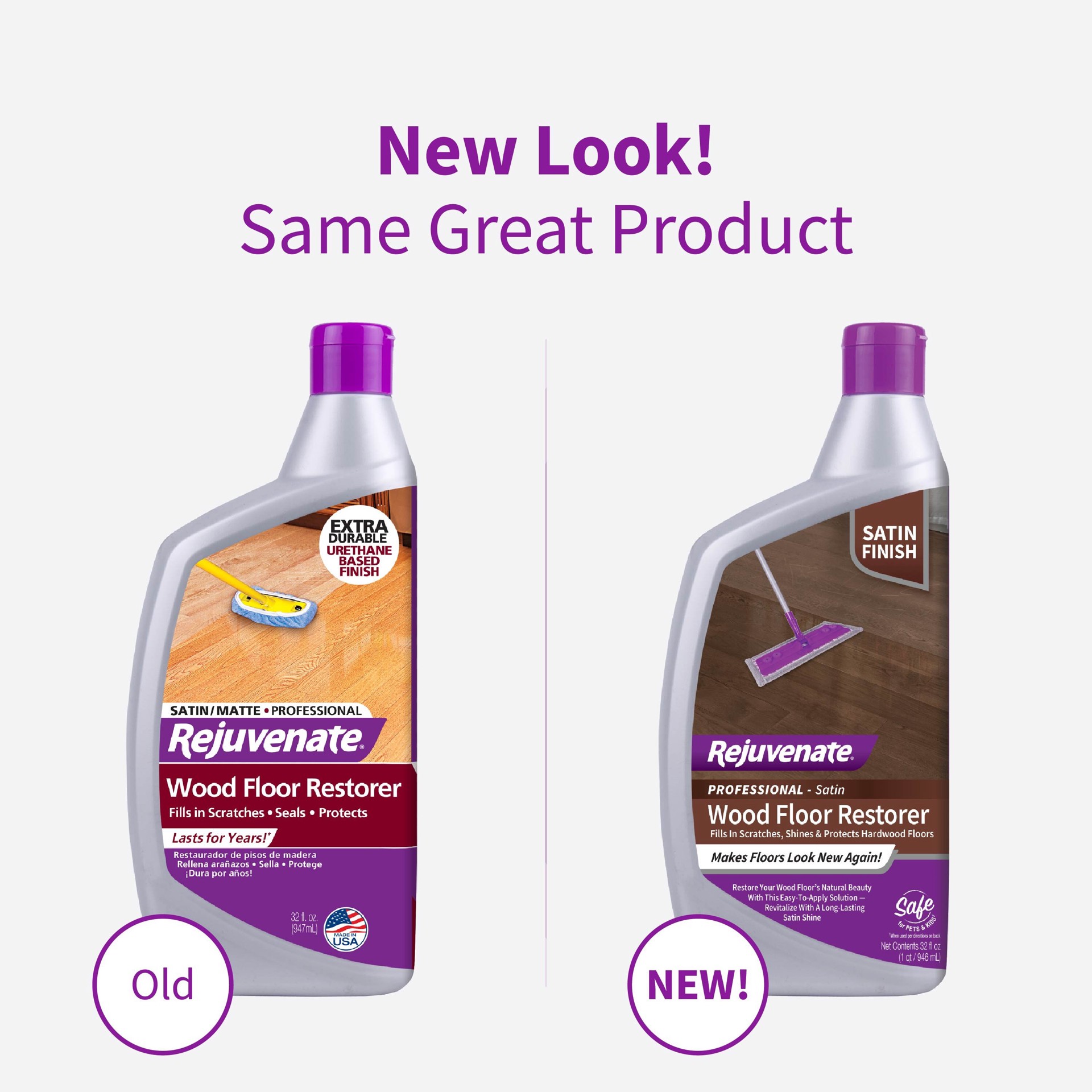 slide 3 of 6, Rejuvenate Professional Wood Restorer Satin Floor Polish 32 Fluid ounce (s), 1 ct