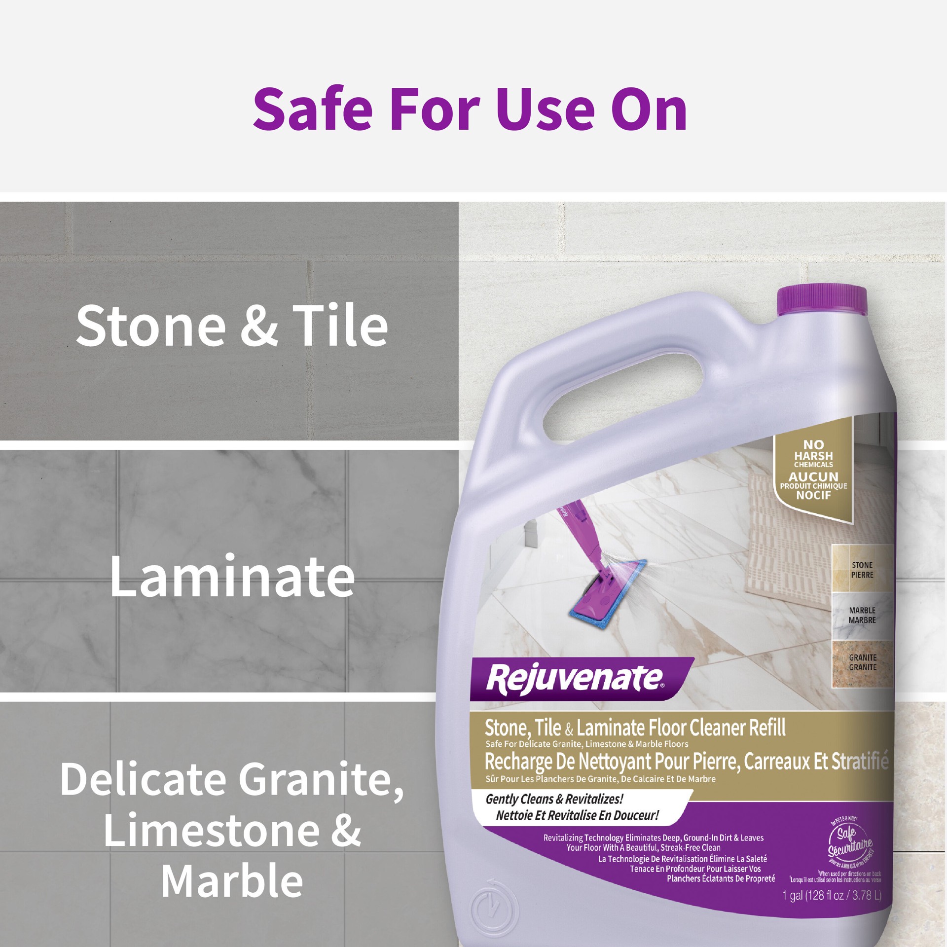 slide 6 of 6, Rejuvenate Liquid Floor Cleaner 1 -Gallon, 1 ct