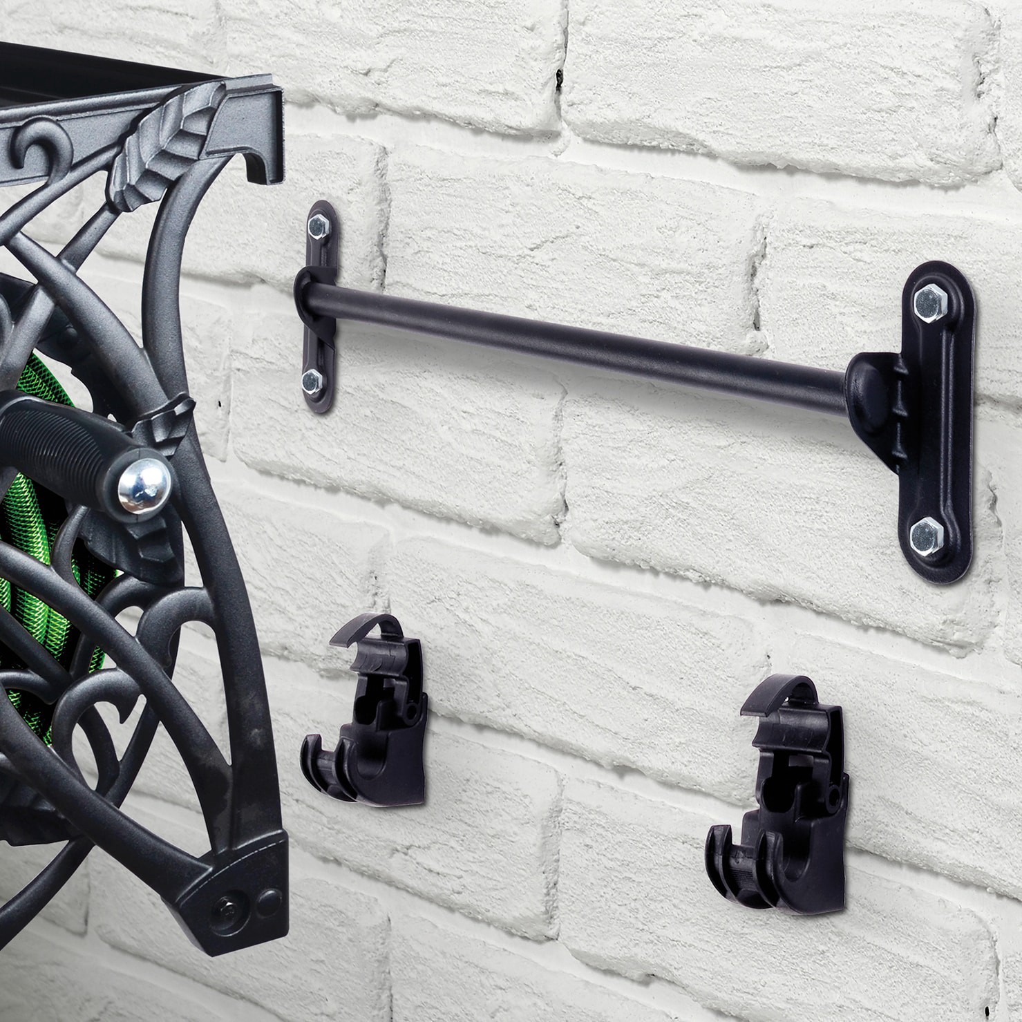 slide 3 of 6, Style Selections Aluminum 125-ft Wall-mount Hose Reel, 1 ct