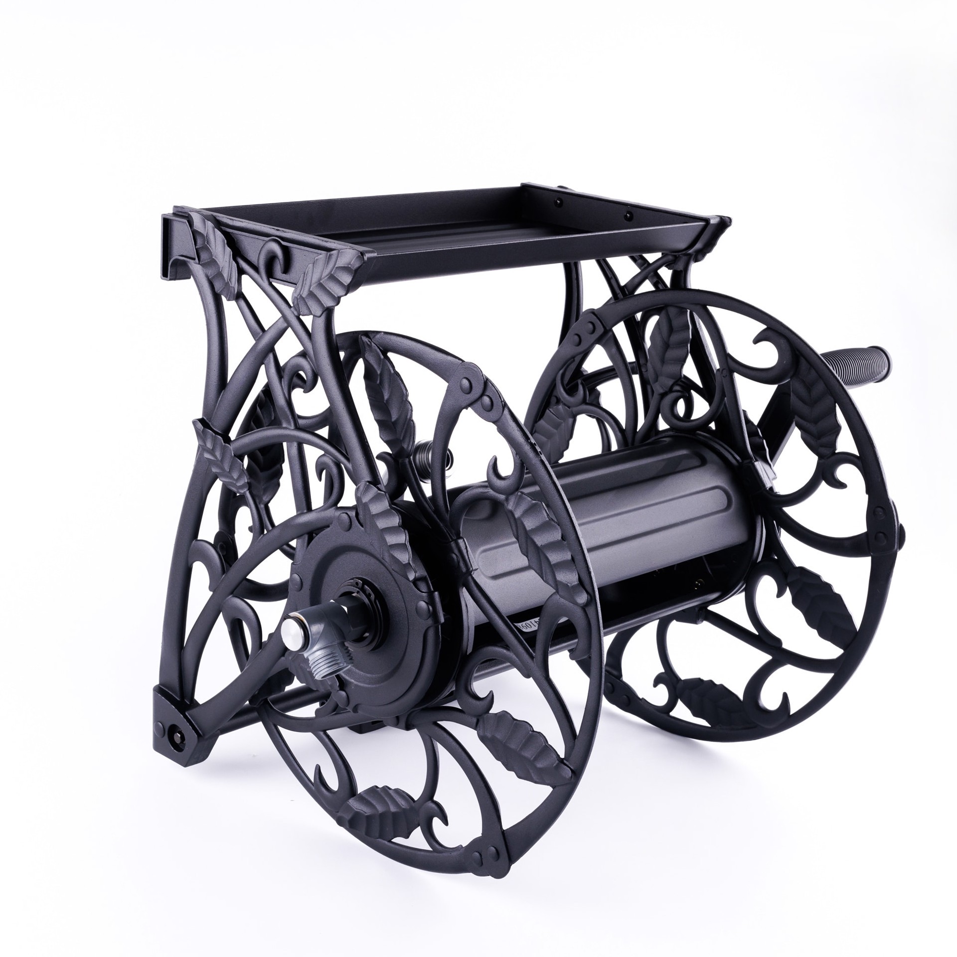 slide 4 of 6, Style Selections Aluminum 125-ft Wall-mount Hose Reel, 1 ct