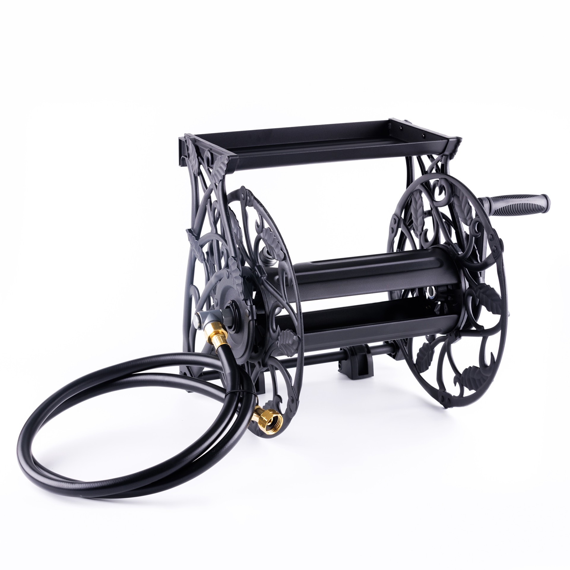 slide 5 of 6, Style Selections Aluminum 125-ft Wall-mount Hose Reel, 1 ct