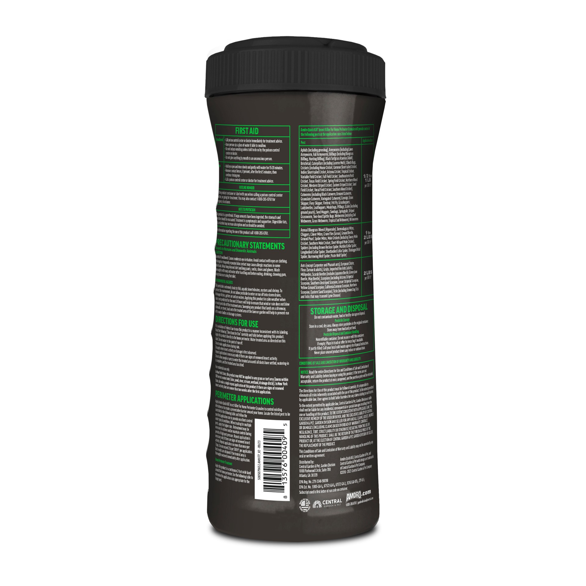 slide 3 of 6, AMDRO Quick Kill Home Perimeter 2 -lb Insect killer, 1 ct