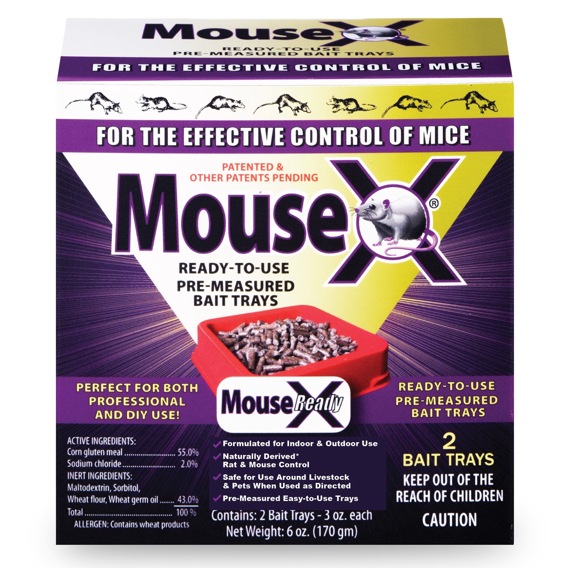 slide 1 of 6, MouseX Bait Tray Mouse Killer, 1 ct