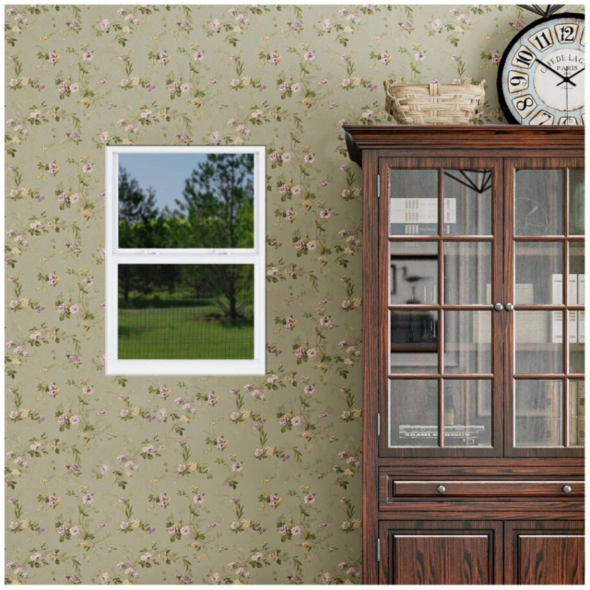 slide 5 of 6, RELIABILT 46000 Series 23-1/2-in x 35-1/2-in White Exterior Aluminum New Construction Single Hung Window Low-E Double Pane Glass (Half Screen Included), 1 ct