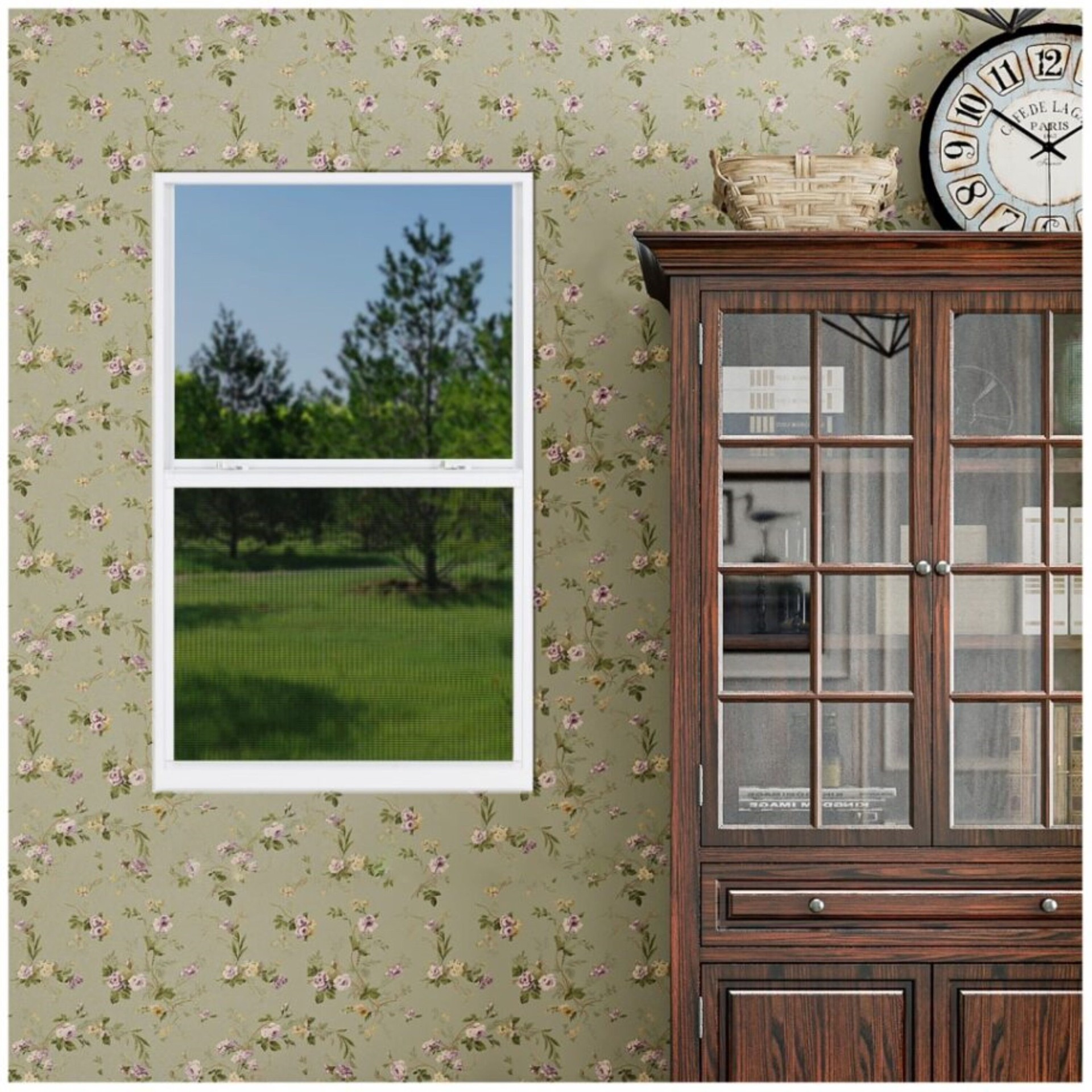 slide 5 of 6, RELIABILT 46000 Series 31-1/2-in x 51-1/2-in White Exterior Aluminum New Construction Single Hung Window Low-E Double Pane Glass (Half Screen Included), 1 ct