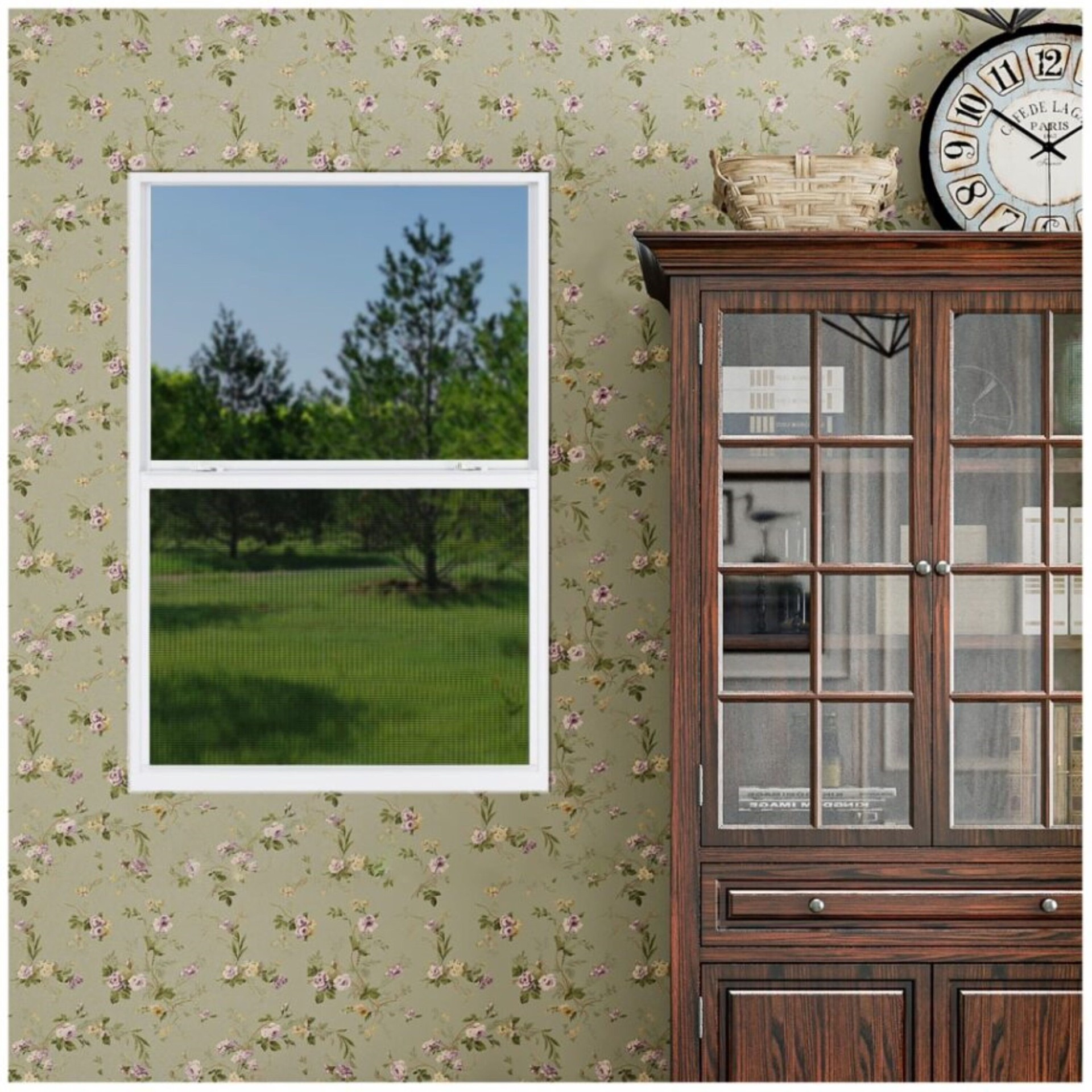 slide 5 of 6, RELIABILT 46000 Series 35-1/2-in x 51-1/2-in White Exterior Aluminum New Construction Single Hung Window Low-E Double Pane Glass (Half Screen Included), 1 ct