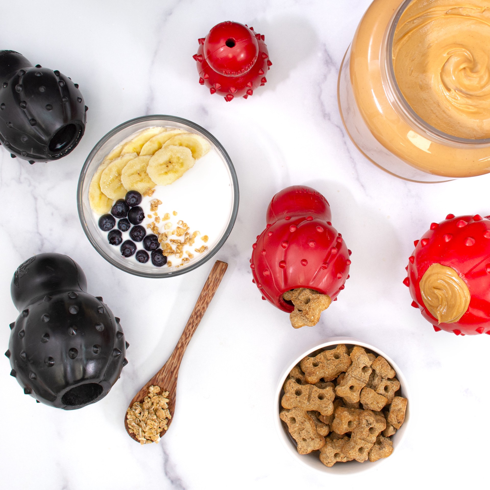 slide 6 of 6, Nylabone Strong Chew Stuffable Cone Rubber Interactive Dog Toy, 1 ct